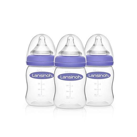Lansinoh Breastfeeding Bottles with NaturalWave Nipple, 5 oz - Package of 3 - Image 1