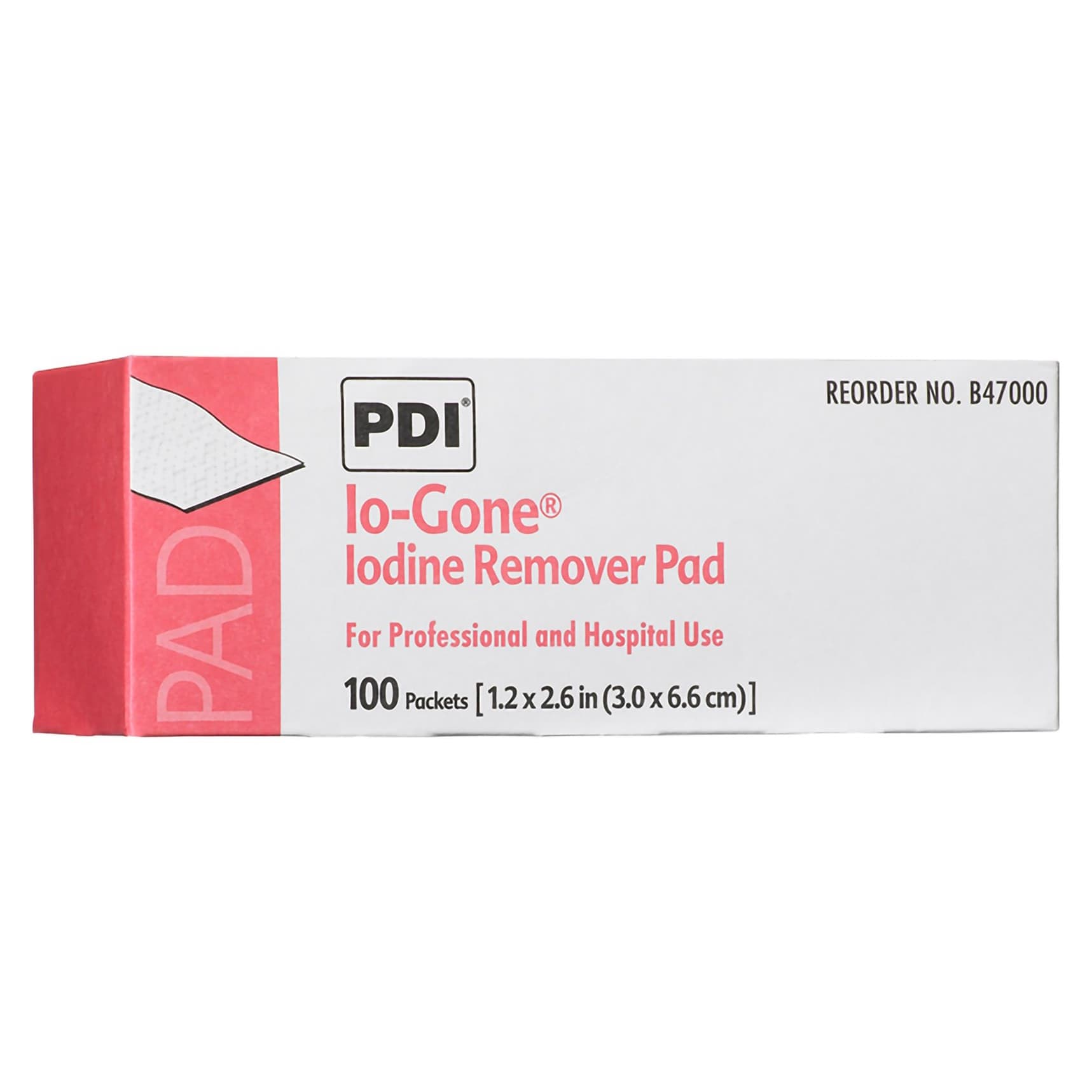 PDI Io-Gone Iodine Removal Prep Pad, 1-1/4 X 2-5/8 Inch - Image 2