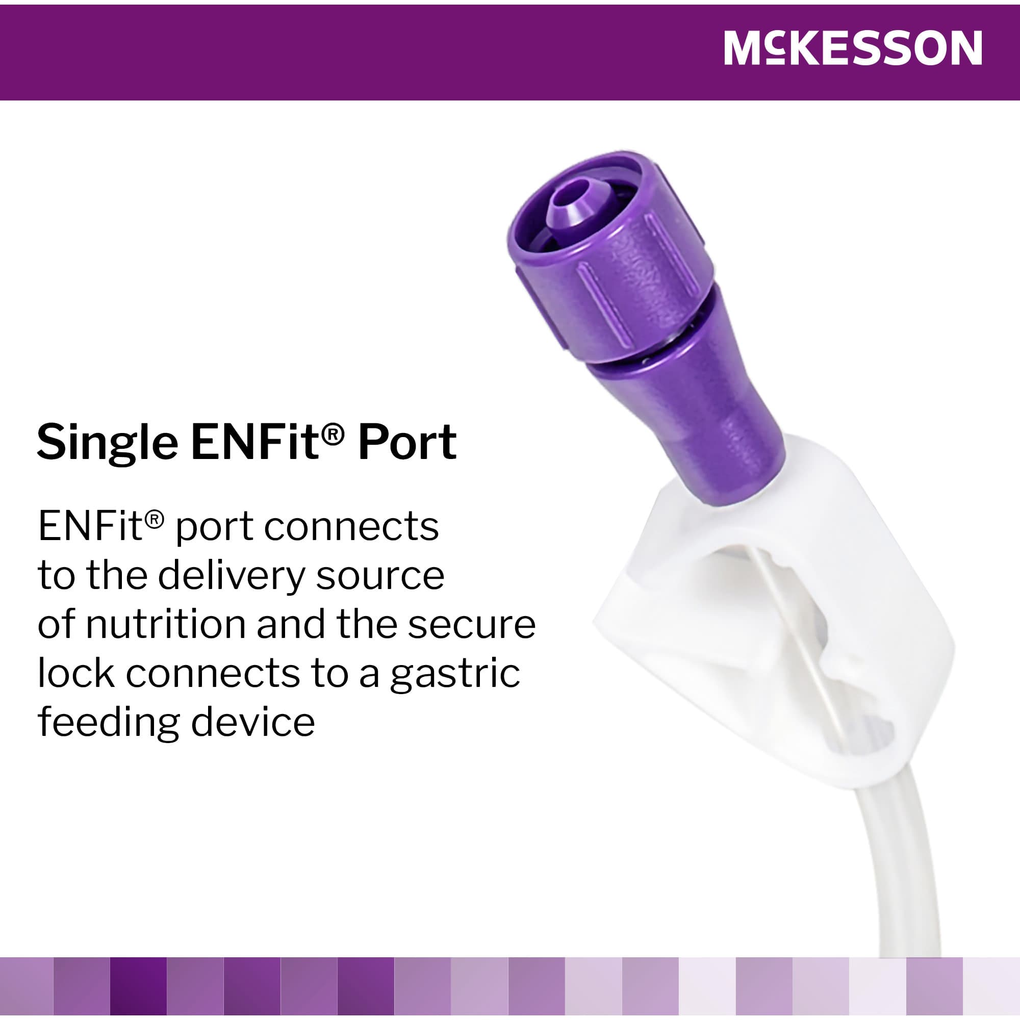 McKesson Bolus Enteral Feeding Extension Tube Set with Straight Connector, 12 Inch - Each - Image 4