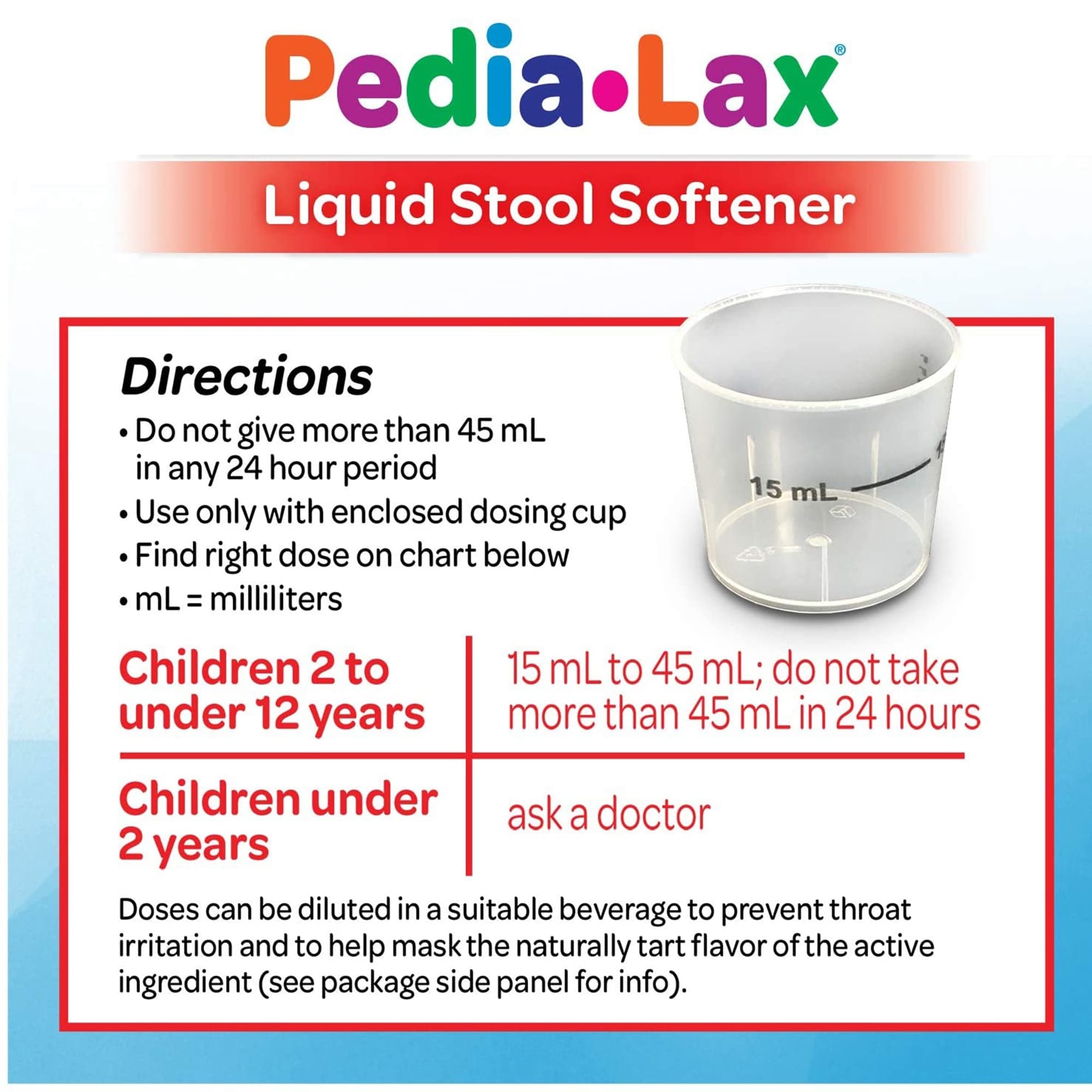 Pedia-Lax Liquid Stool Softener - Image 2