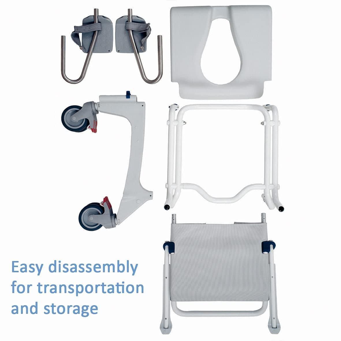 Aquatec Ergo XL Self Propel Shower Commode Chair - Image 4