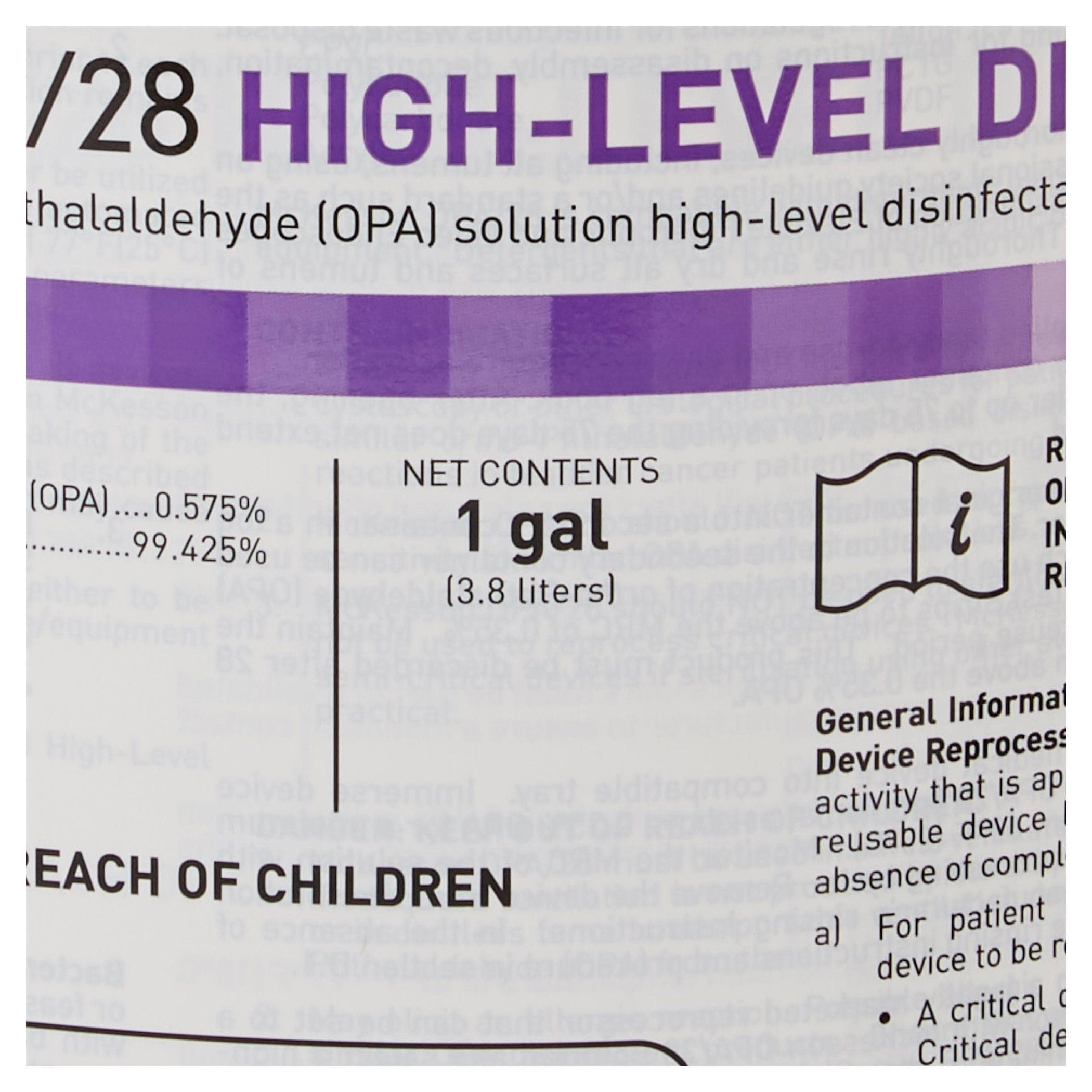 McKesson Chemical Scent OPA High-Level Disinfectant Liquid, 1 Gallon - Image 2