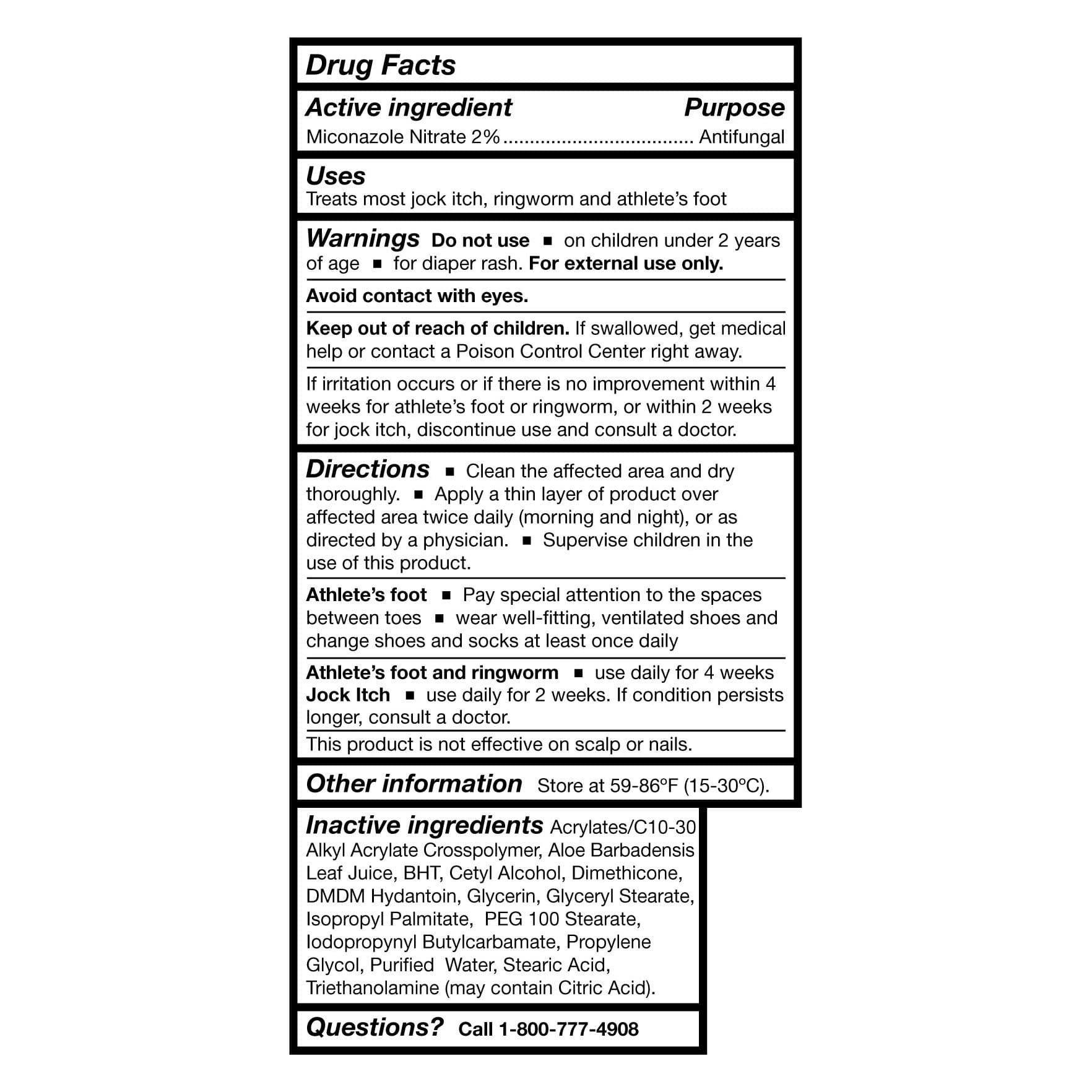 McKesson Antifungal 2% Miconazole Nitrate Cream, 4 oz - Image 4