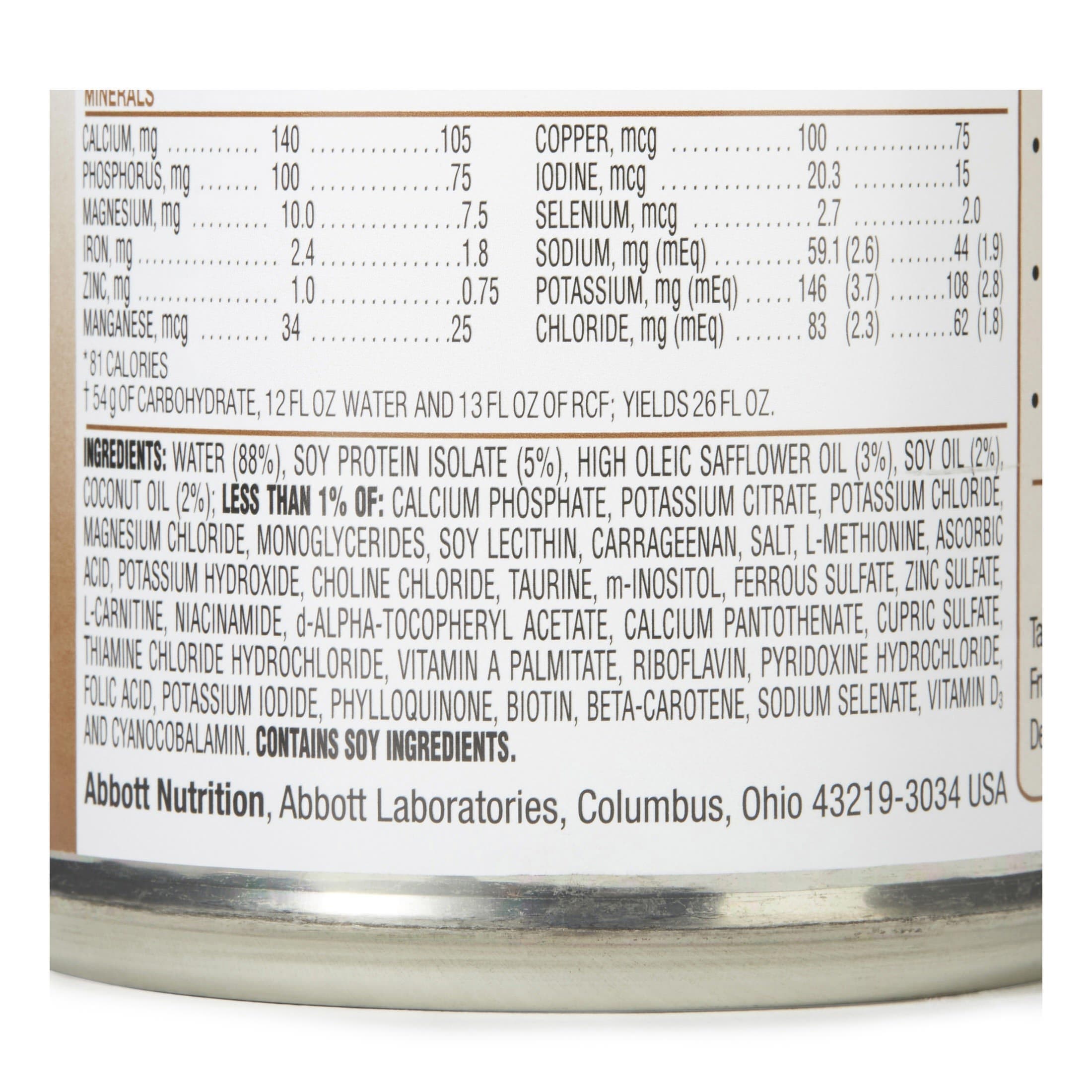 RCF Carbohydrate-Free Soy Infant Formula Base with Iron - Image 2