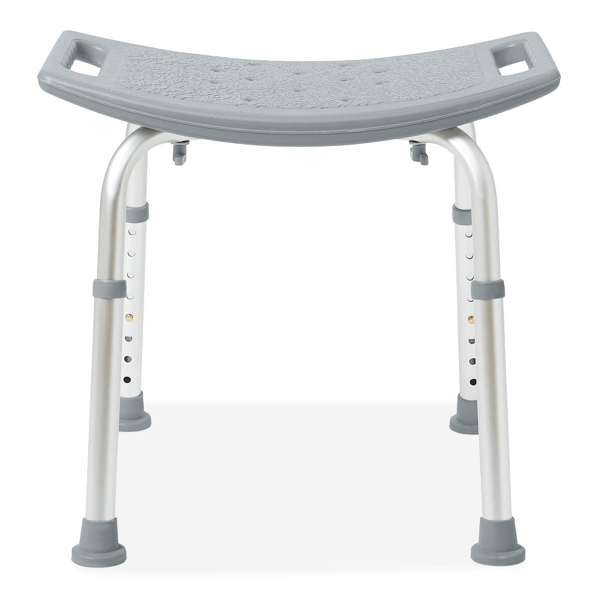 Medline 400 lb Shower Chair without Back, 13.75"-20.5" - Image 2