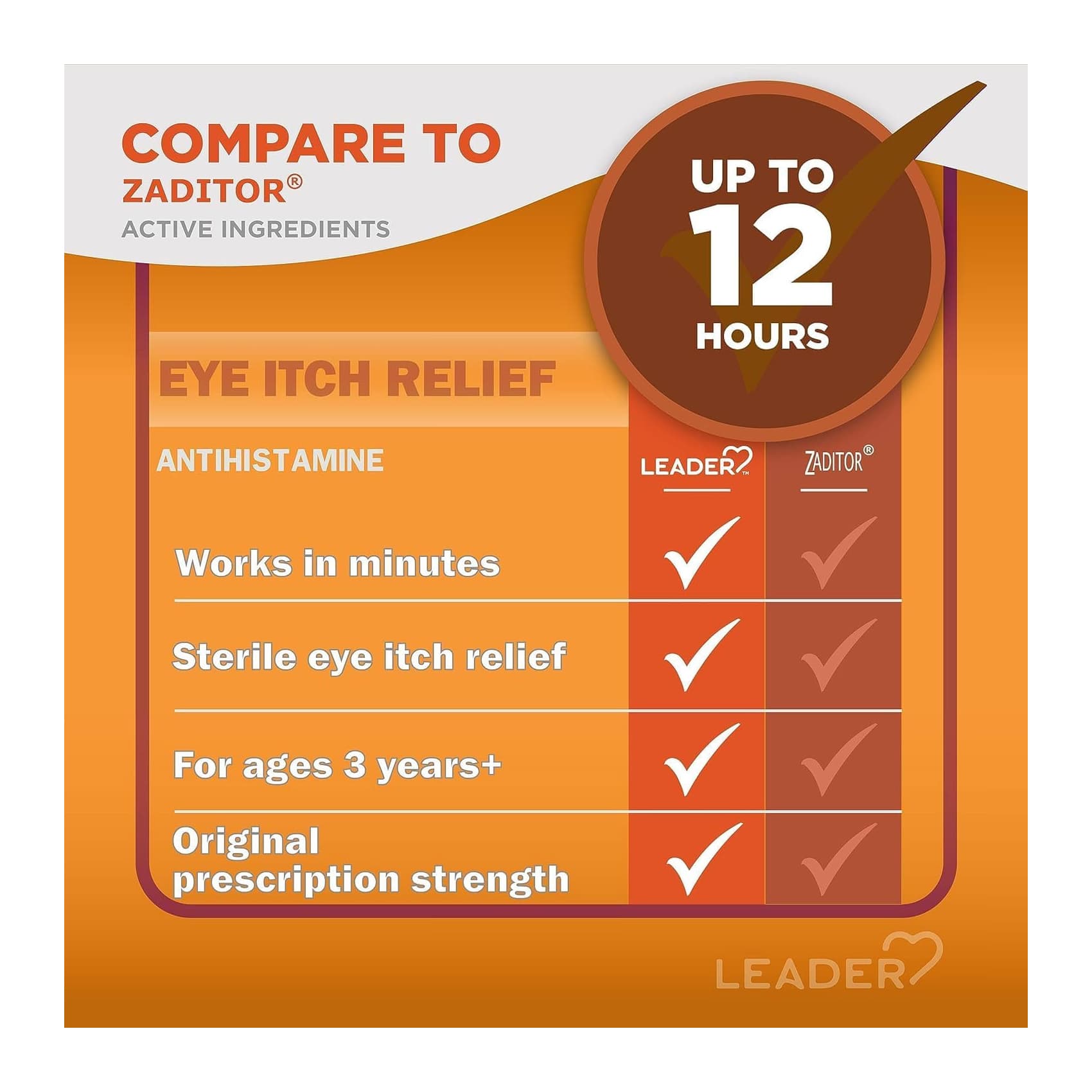 Leader Eye Itch Relief, 0.34 oz - Each - Image 3