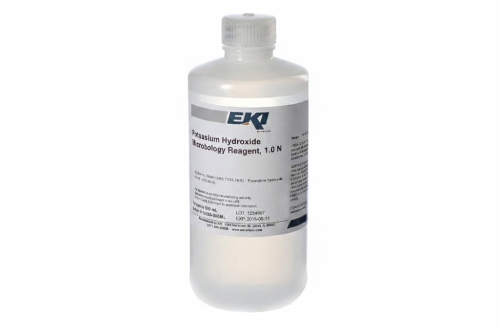 Potassium Hydroxide Microbiology Reagent, 1.0 N, 500 ml - Each - Image 1