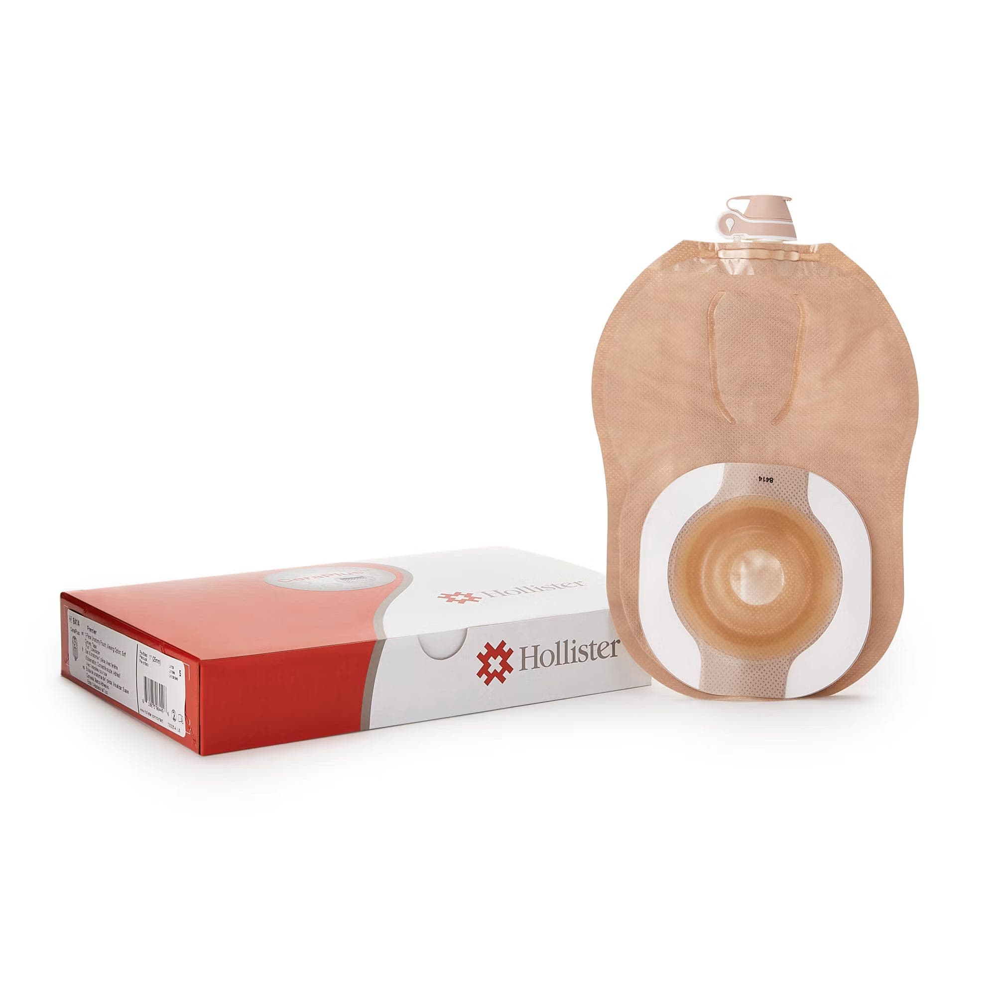 CeraPlus Soft Convex 1-Piece Pre-Cut Urostomy Pouching System, 1 Inch - Box of 5 - Image 1