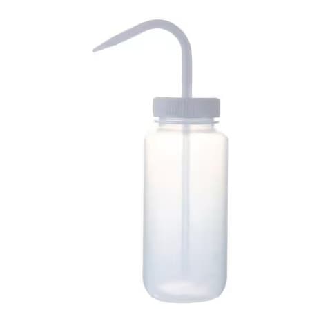 Globe Scientific Wash Bottle Without Graduations, Clear, 1,000 mL - Box of 5 - Image 1