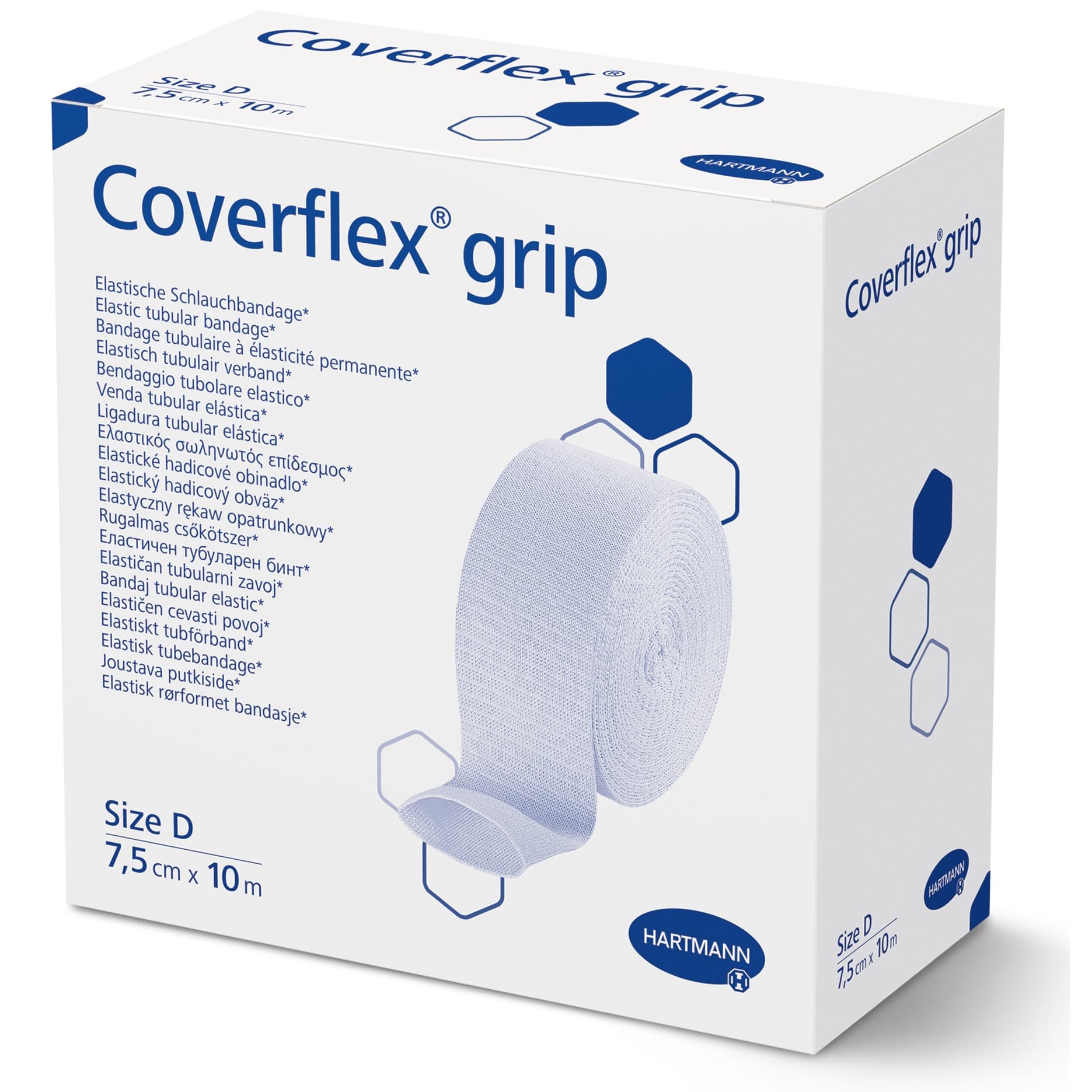 Hartmann Coverflex Grip Elastic Tubular Support Bandage Size D, 3 Inch x 11 Yard - Image 1