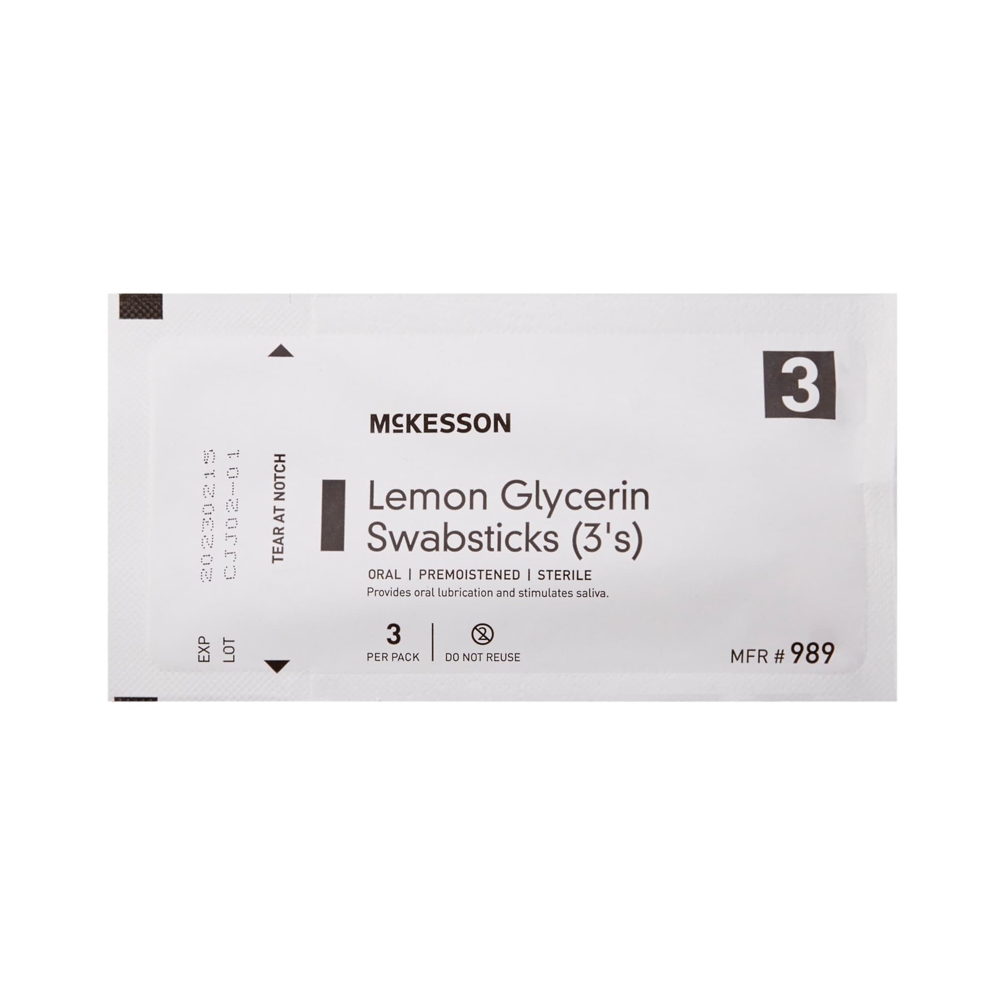 McKesson Lemon Glycerin Oral Swabsticks - Image 5