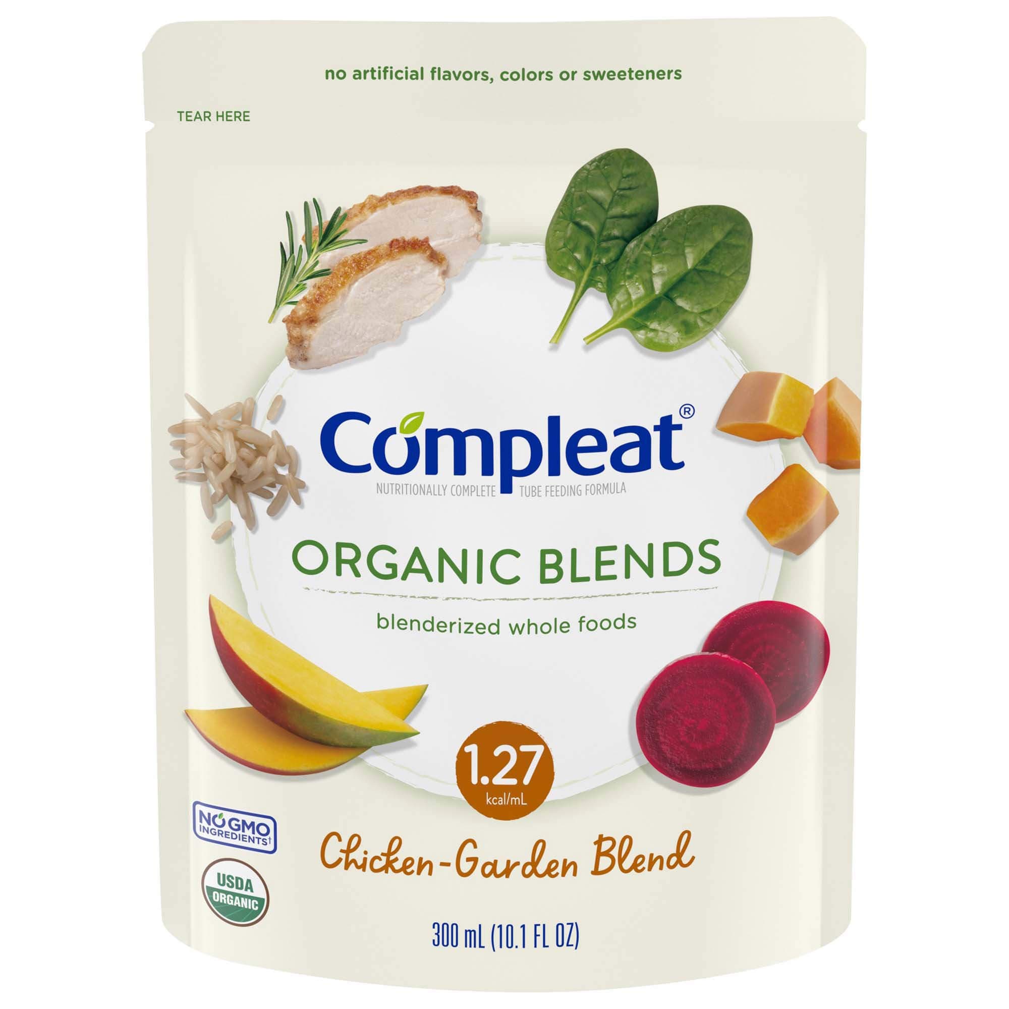 Compleat Organic Blends Tube Feeding Formula, Chicken-Garden - Case of 24 - Image 1