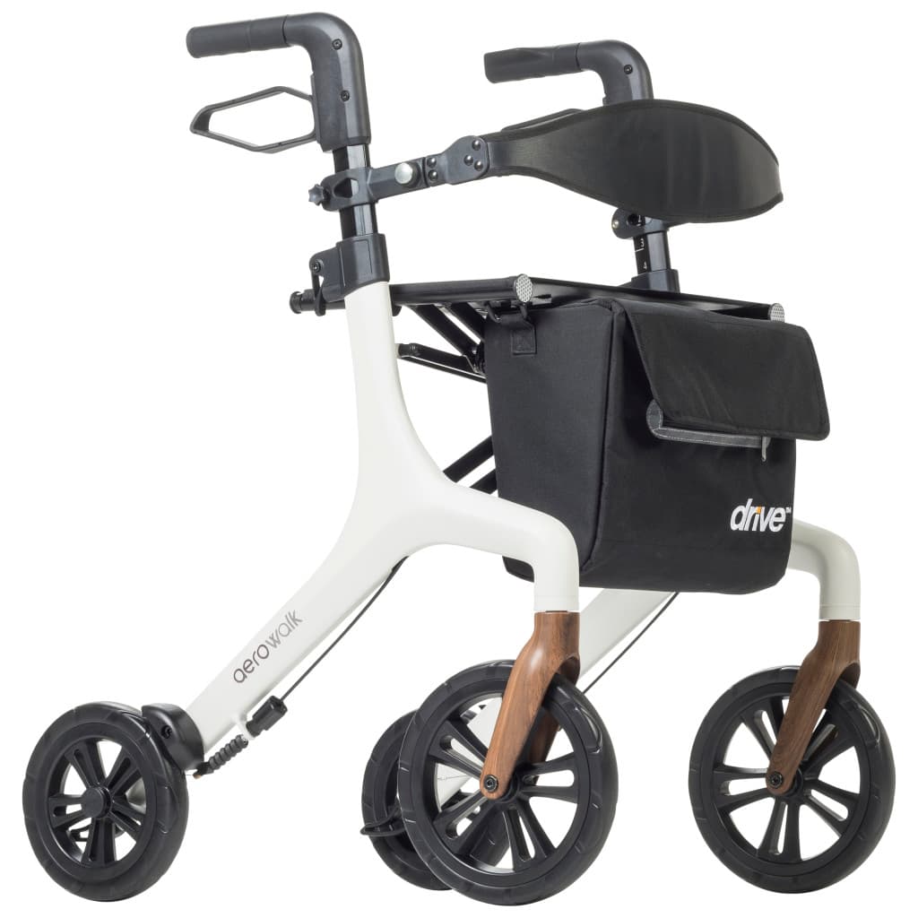 Drive AeroWalk Ultra-Lite Tall Rollator - White - Image 1