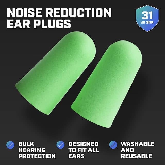 Leader Soft Foam Earplugs - Box of 20 - Image 2