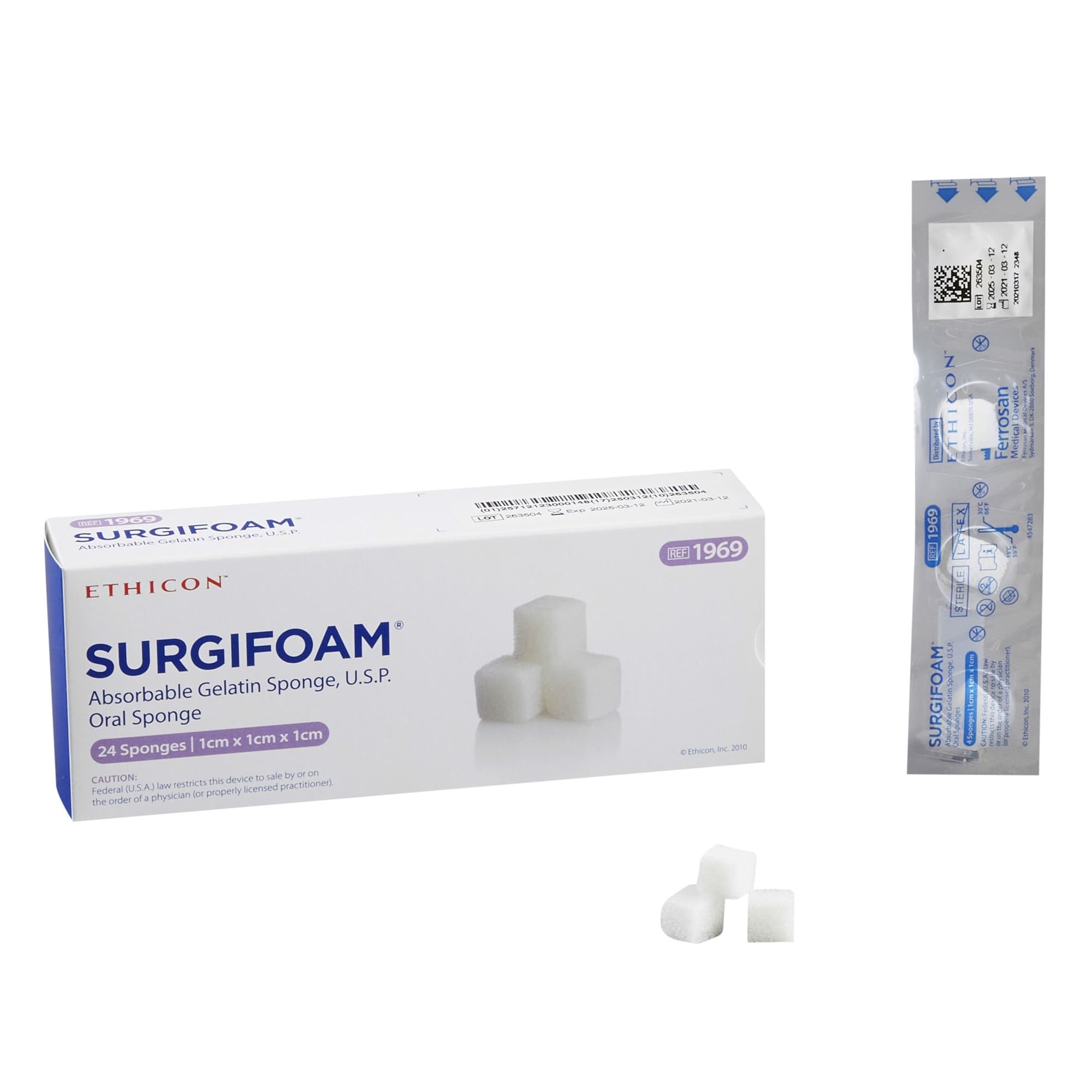 Ethicon Surgifoam Absorbable Gelatin Sponge - Image 2