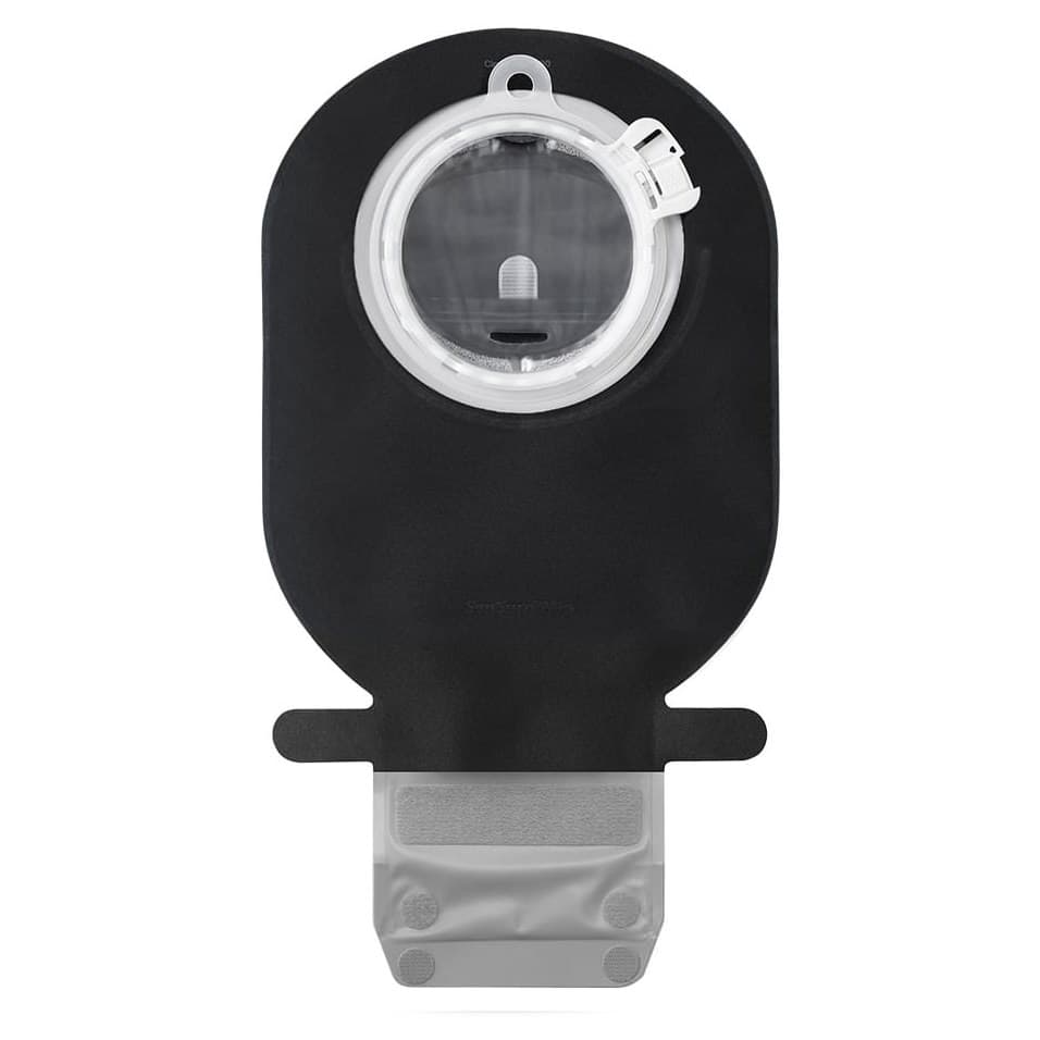 SenSura Mio Click Drainable Pouch With Mechanical Coupling, Maxi, Filter, Yellow - Box of 10 - Image 1