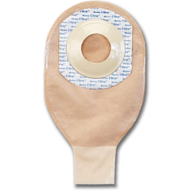 UltraExtra 1-Piece Shallow Convex Drainable Pouch 1-1/4" x 1-1/2", Transparent - Box of 10 - Image 1