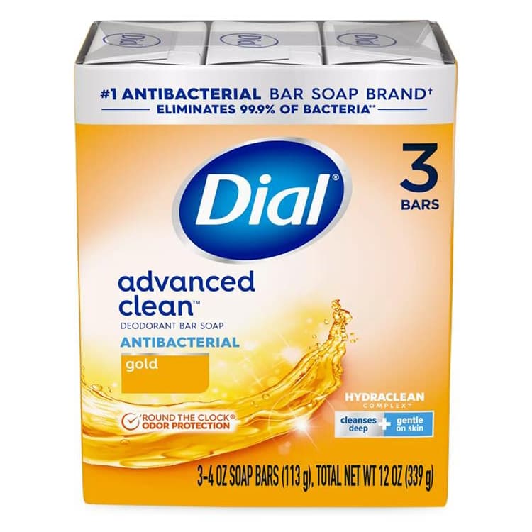 Dial Gold Advanced Clean Antibacterial Bar Soap, 4 oz - Case of 36 - Image 1