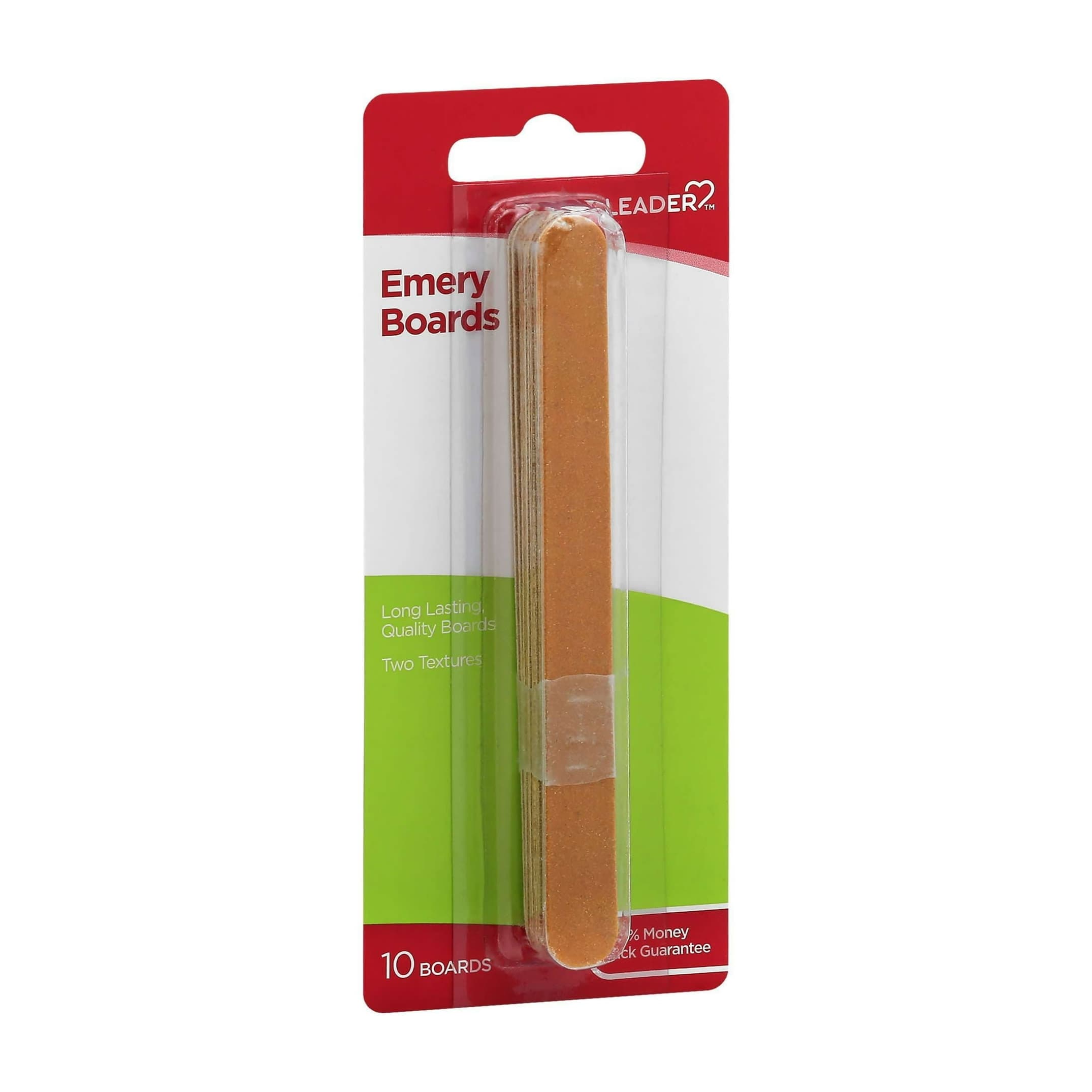 Leader Standard Emery Boards, 10 Count - Each - Image 1