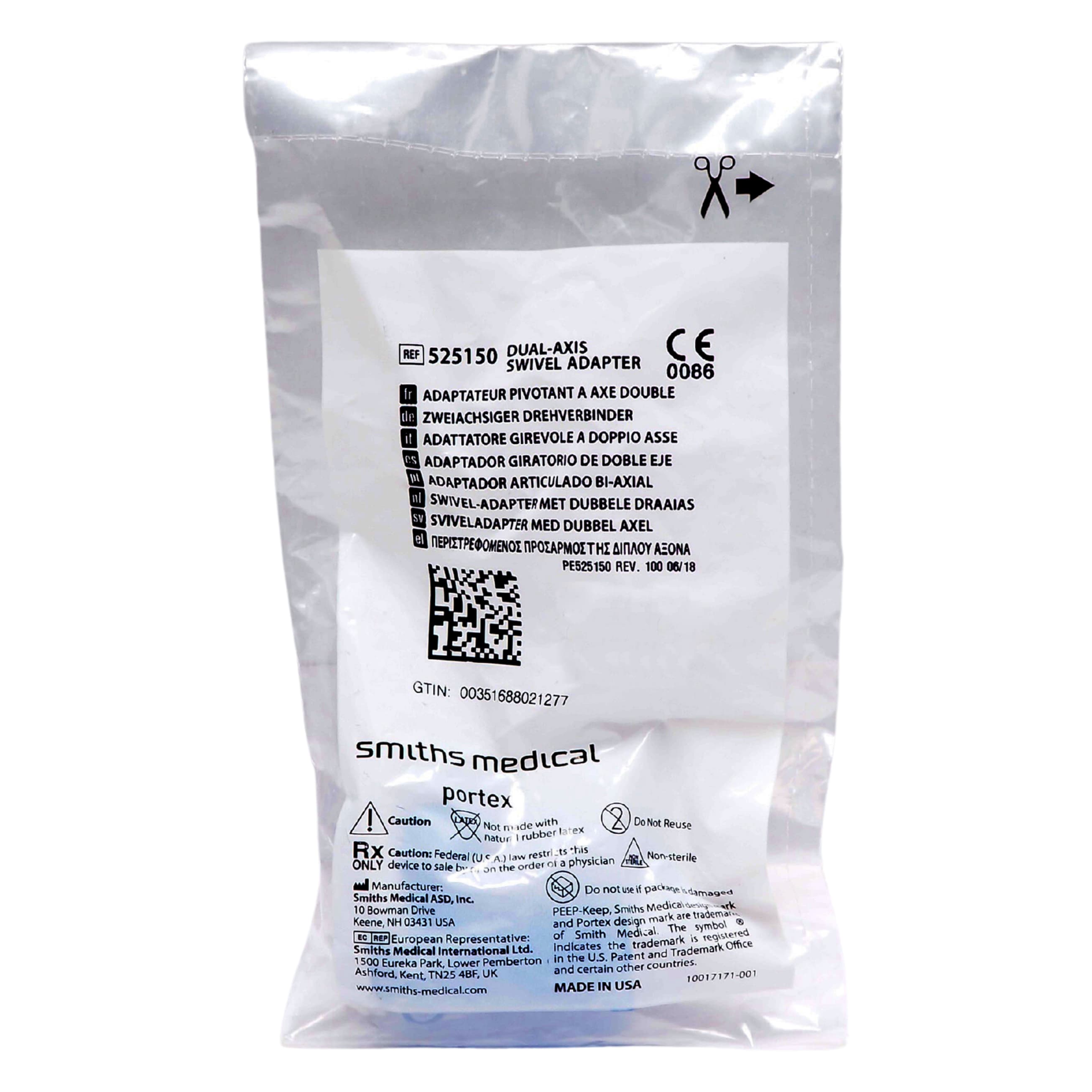 Smiths Medical Standard Dual-Axis Swivel Adapter - Image 2