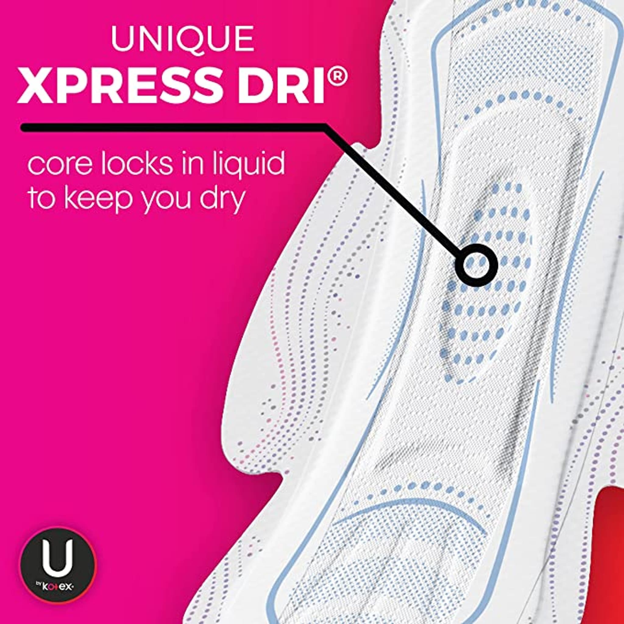 U by Kotex Teen Ultra Thin Pads with Wings, Heavy Absorbency - Image 5