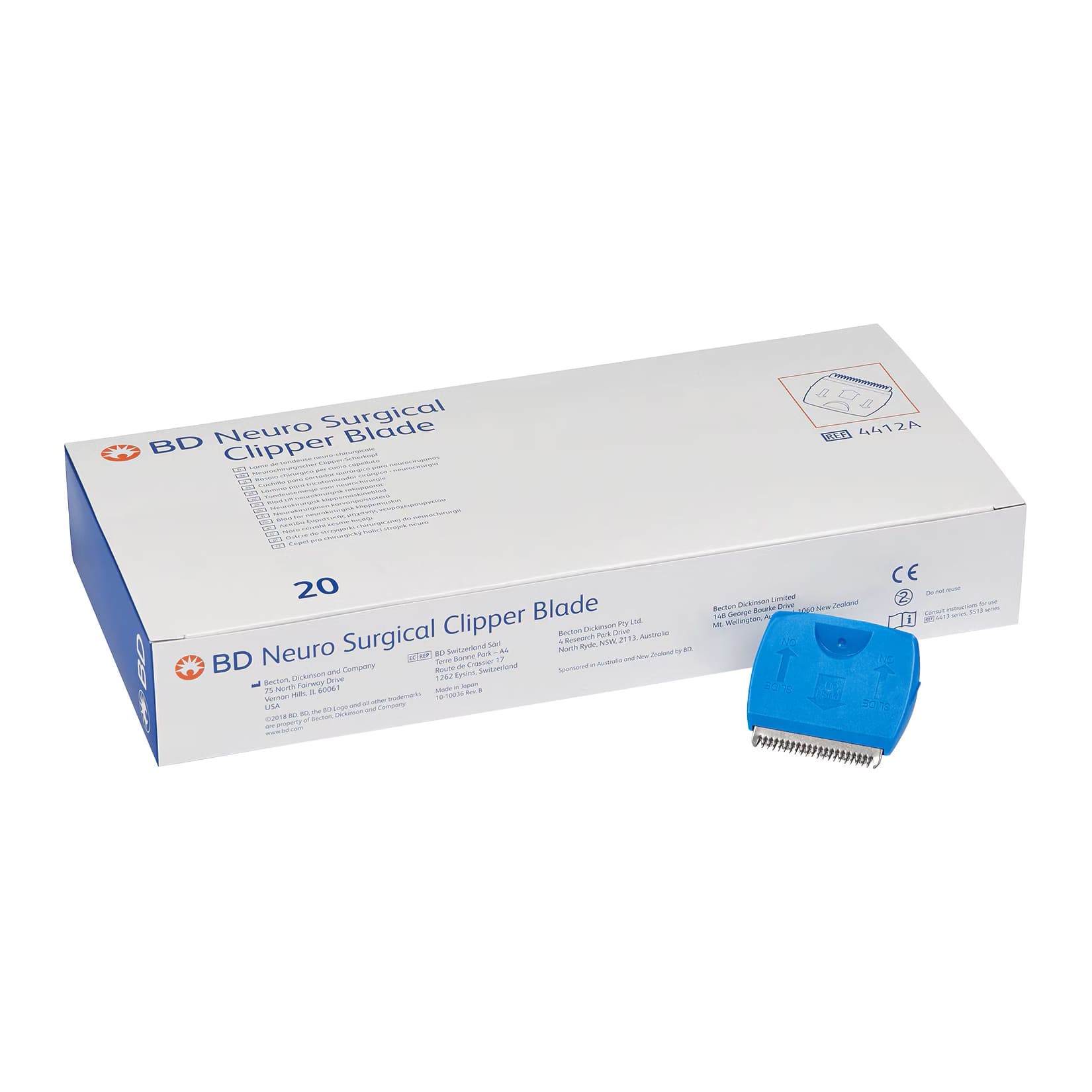 BD Neuro Surgical Clipper Blade - Case of 20