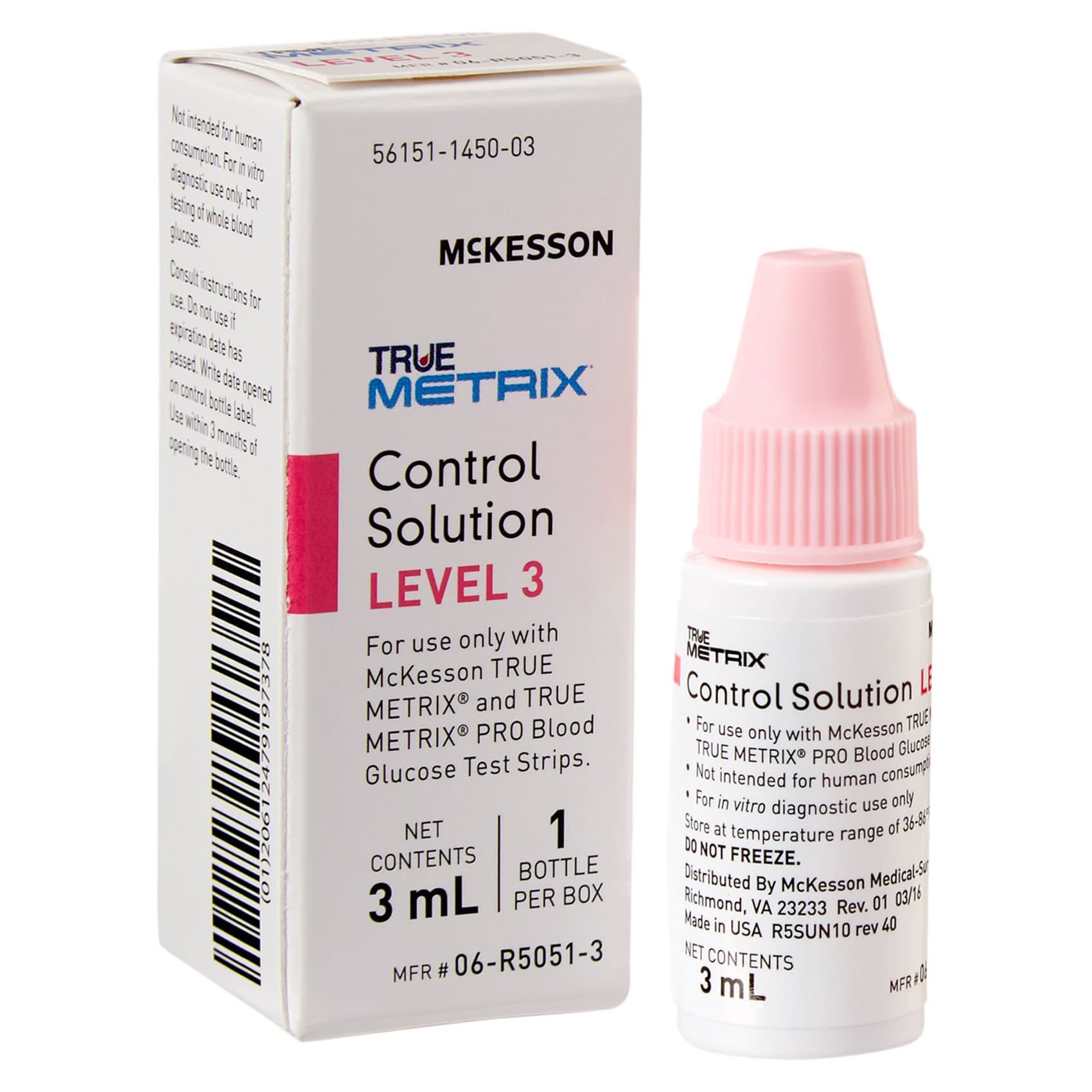 TRUE METRIX Blood Glucose Control Solution, Level 3, 3 mL - Image 1