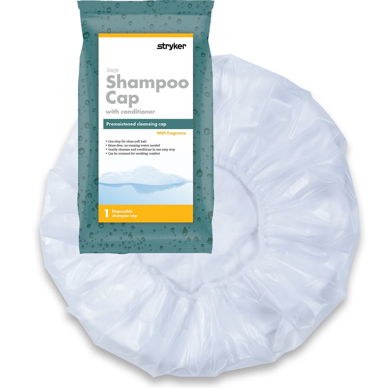 Sage Comfort Rinse-Free Shampoo Cap