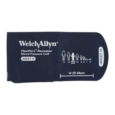 WelchAllyn Blood Pressure Cuff, Adult Arm, Nylon Cuff, Medium, Royal Blue - Image 1