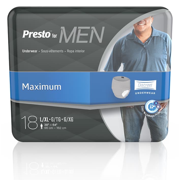 Presto Descreet Underwear Men, Maximum Absorbency - Image 3