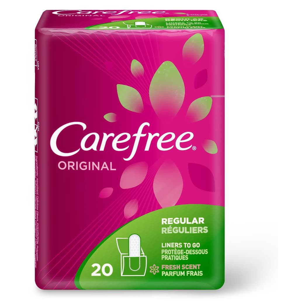 Carefree Original Panty Liner, Fresh Scent - Case of 18 - Image 1