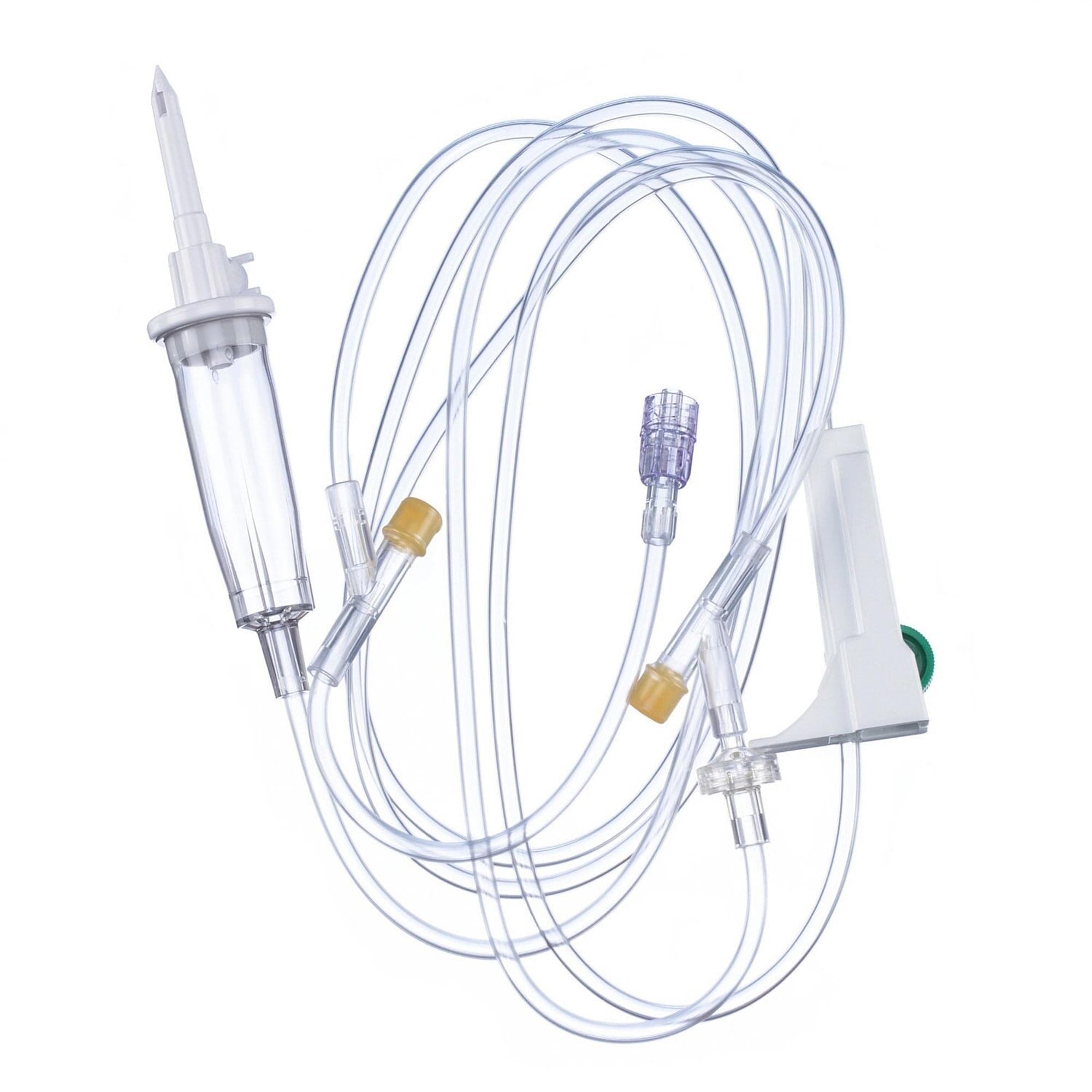 Amsafe Vented and Non-Vented, Roller Clamp, Sure-Lok Needle-Free Y-Site, 17 mL, 83" - Image 1