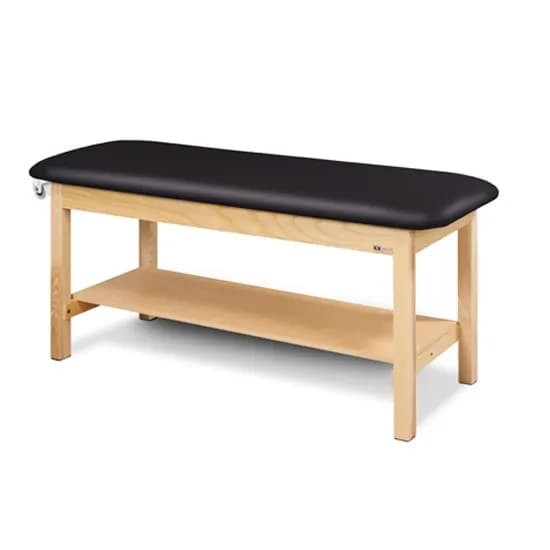 Clinton Classic Express Flat Top Treatment Table with Full Shelf, 27" W x 72" L x 31" H - Image 1
