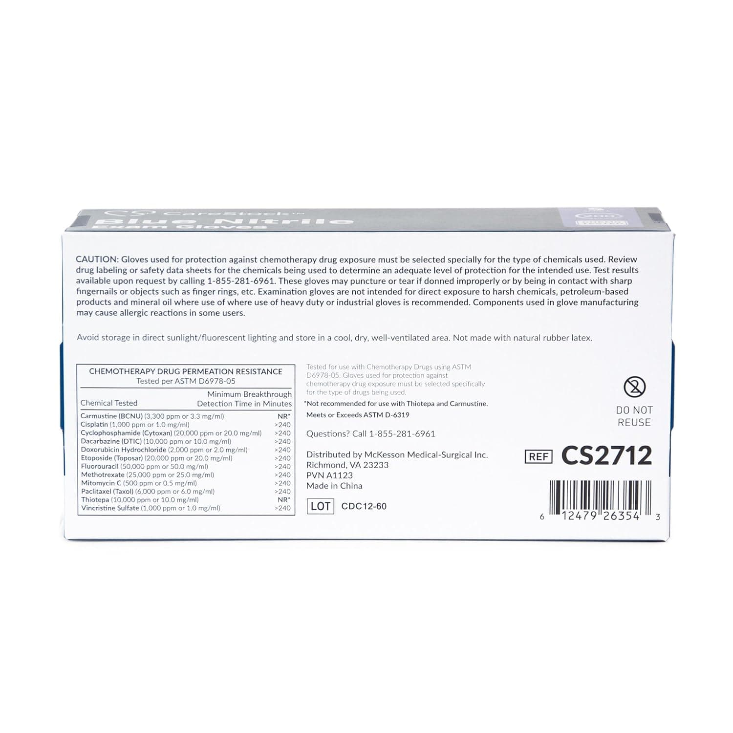 CareStock Blue Nitrile Exam Gloves - Image 5