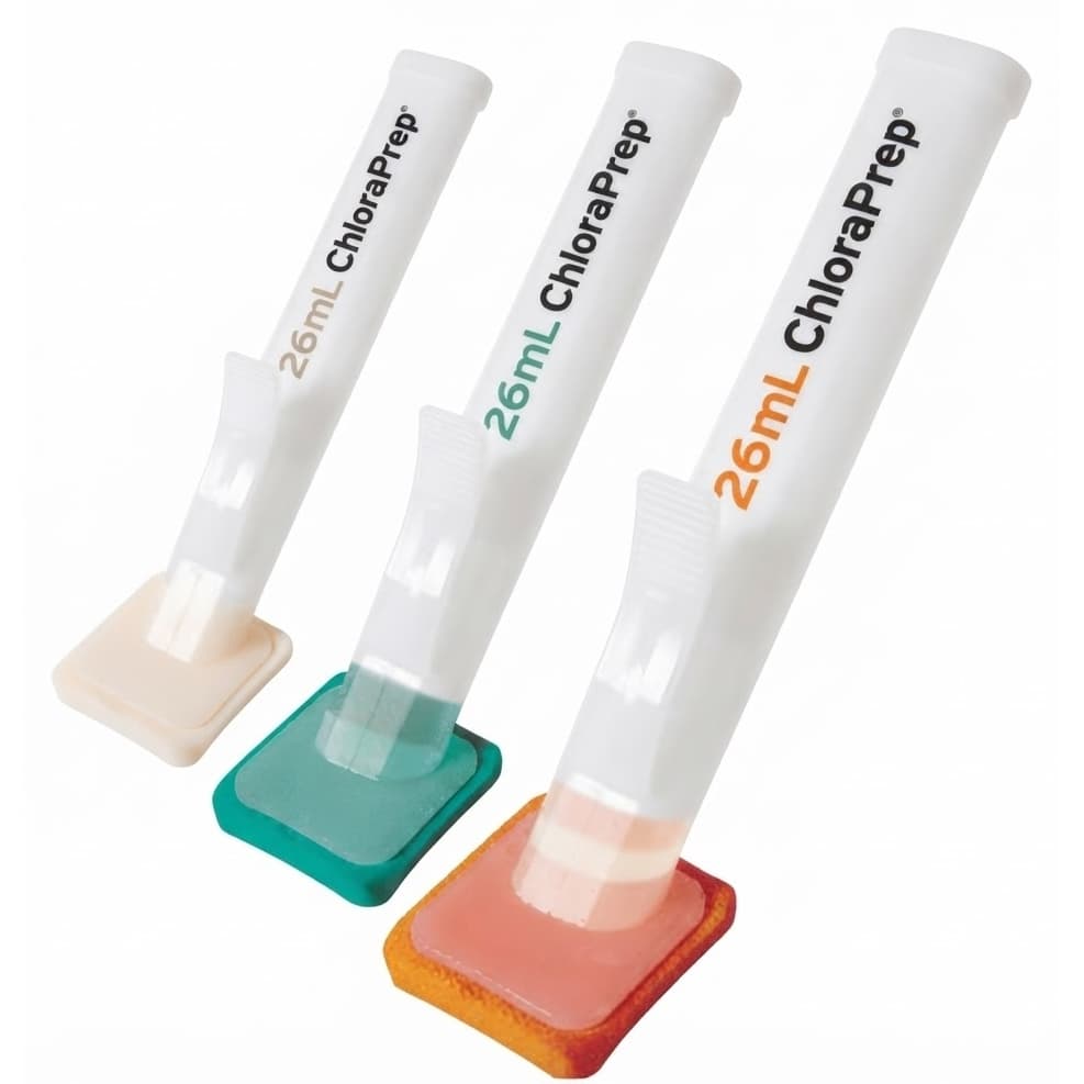 ChloraPrep Clear Skin Prep Solution Foam Applicator, 26 mL - Case of 25 - Image 1