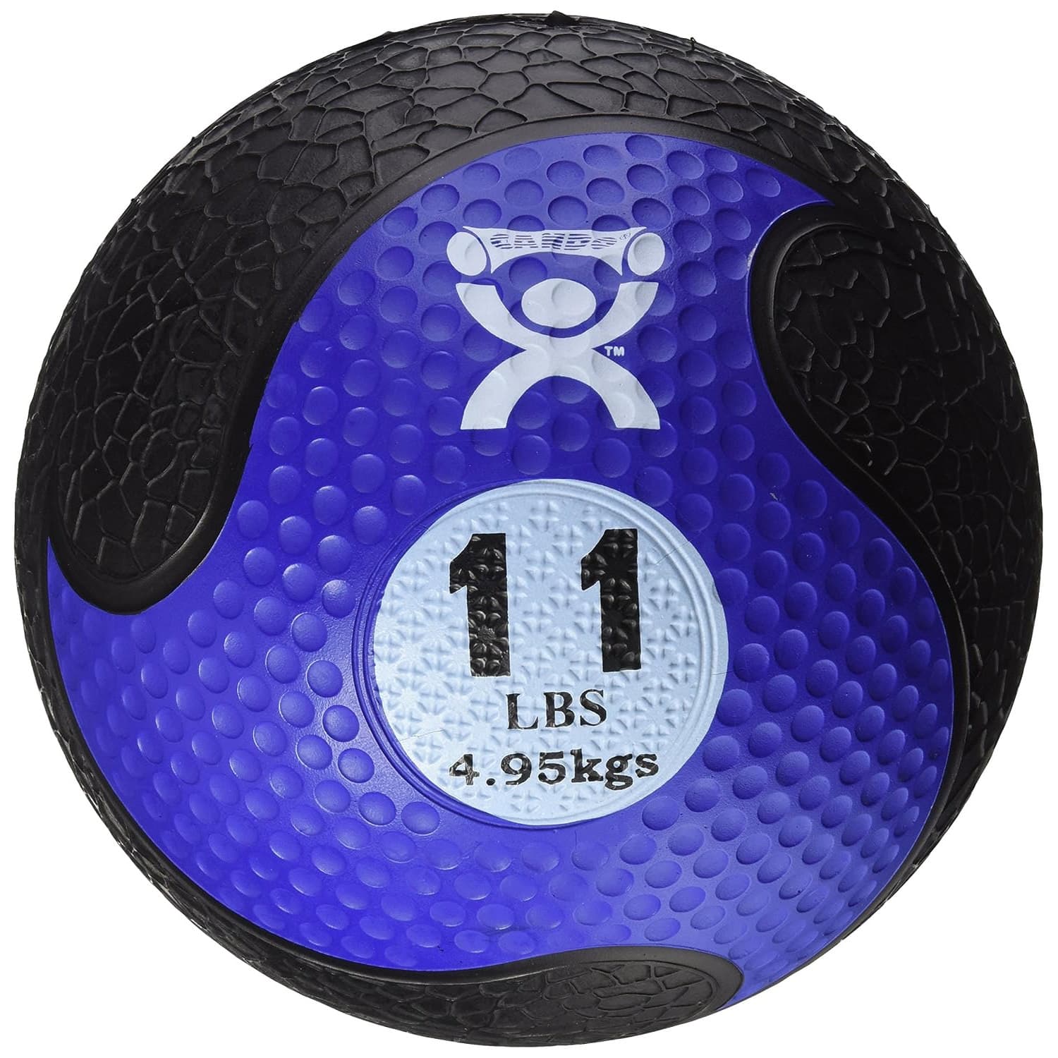 CanDo Firm Medicine Ball, 9 Inch Diameter, Blue, 11 Lbs - Image 1