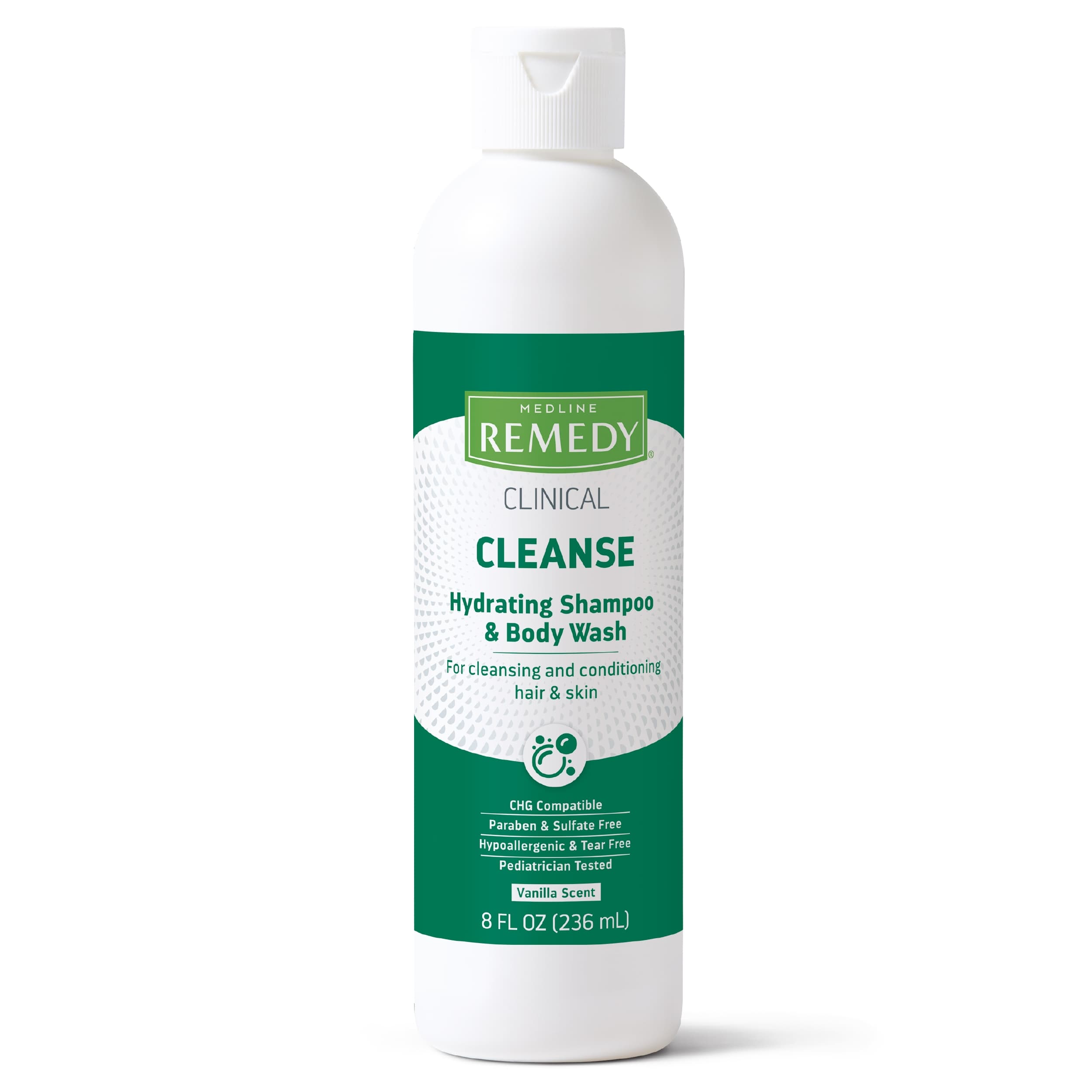 Remedy Clinical Cleanse Hydrating Shampoo and Body Wash, 8 oz - Case of 12 - Image 1