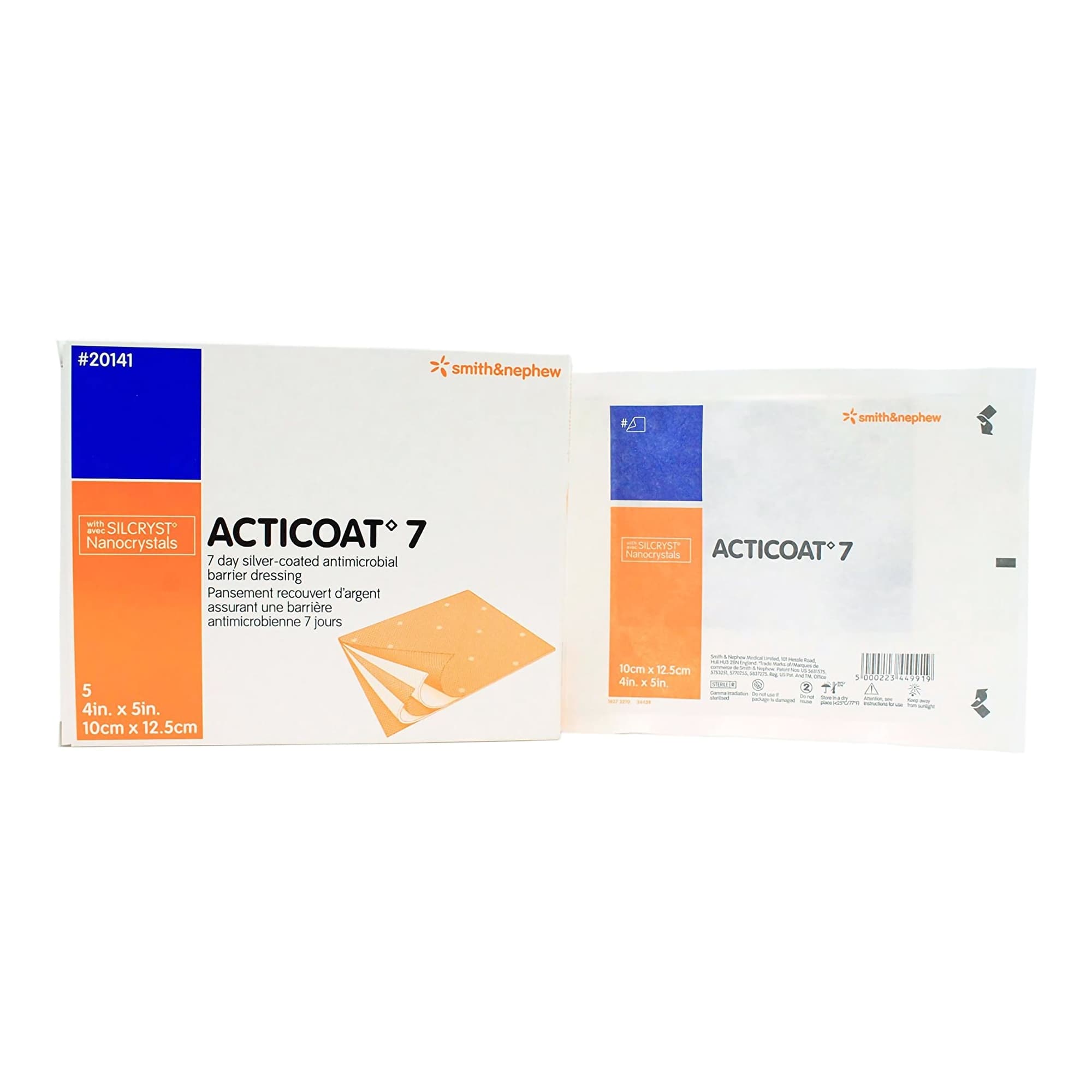 Acticoat Seven-Day Antimicrobial Barrier Wound Dressing, 4" x 5" - Case of 30 - Image 1