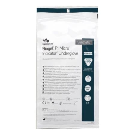 Molnlycke Healthcare Biogel PI Micro Indicator Underglove, Size 7 - Box of 100 - Image 1