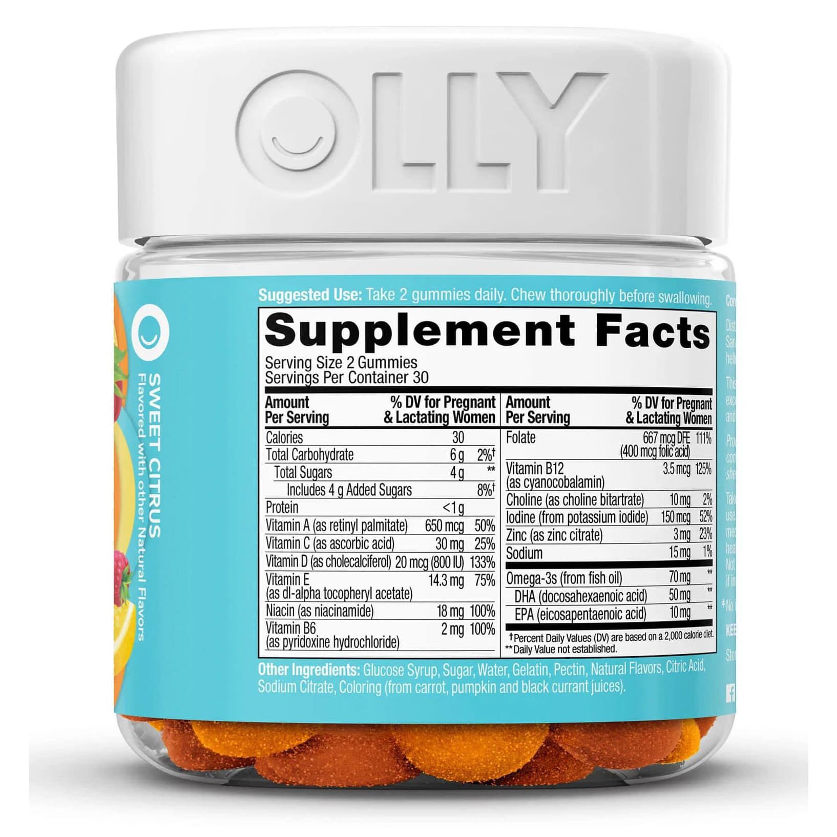 OLLY Essential Prenatal Folic Acid + DHA Vitamin Supplement for Mommy & Baby - Image 2