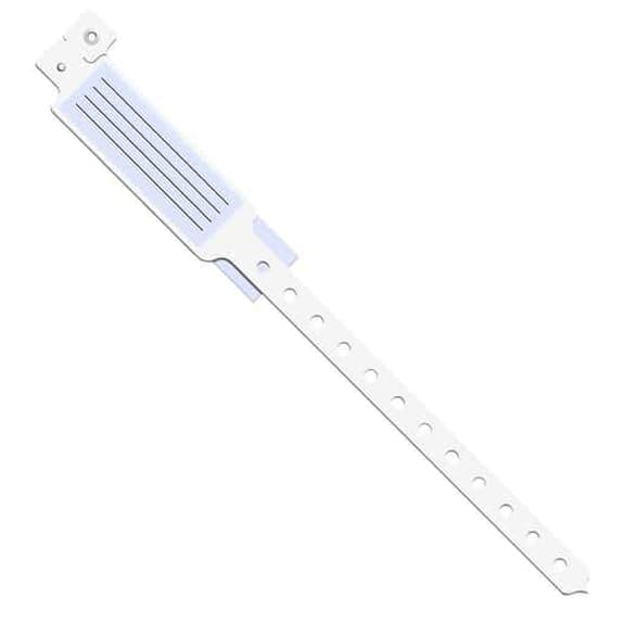 Medline Insert-Style Adult Vinyl ID Band, 12 Inch, Clear - Box of 250 - Image 1