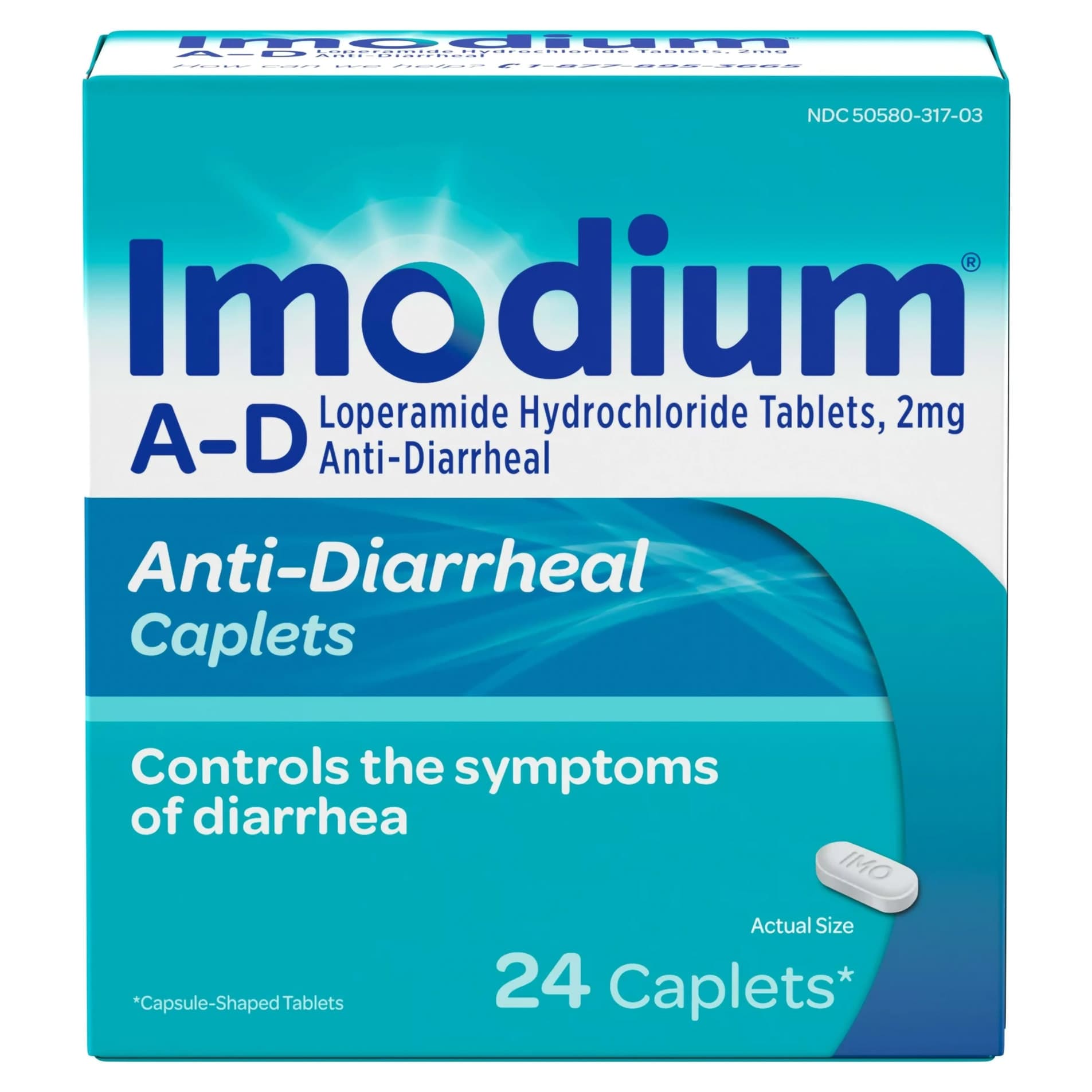 Imodium A-D Anti-Diarrheal Caplet - Carton of 24 - Image 1