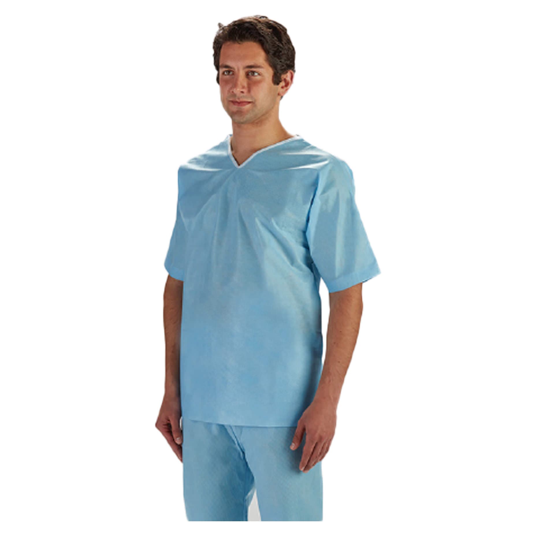 Graham Medical Scrub Pants, Large, Blue - Case of 30 - Image 1