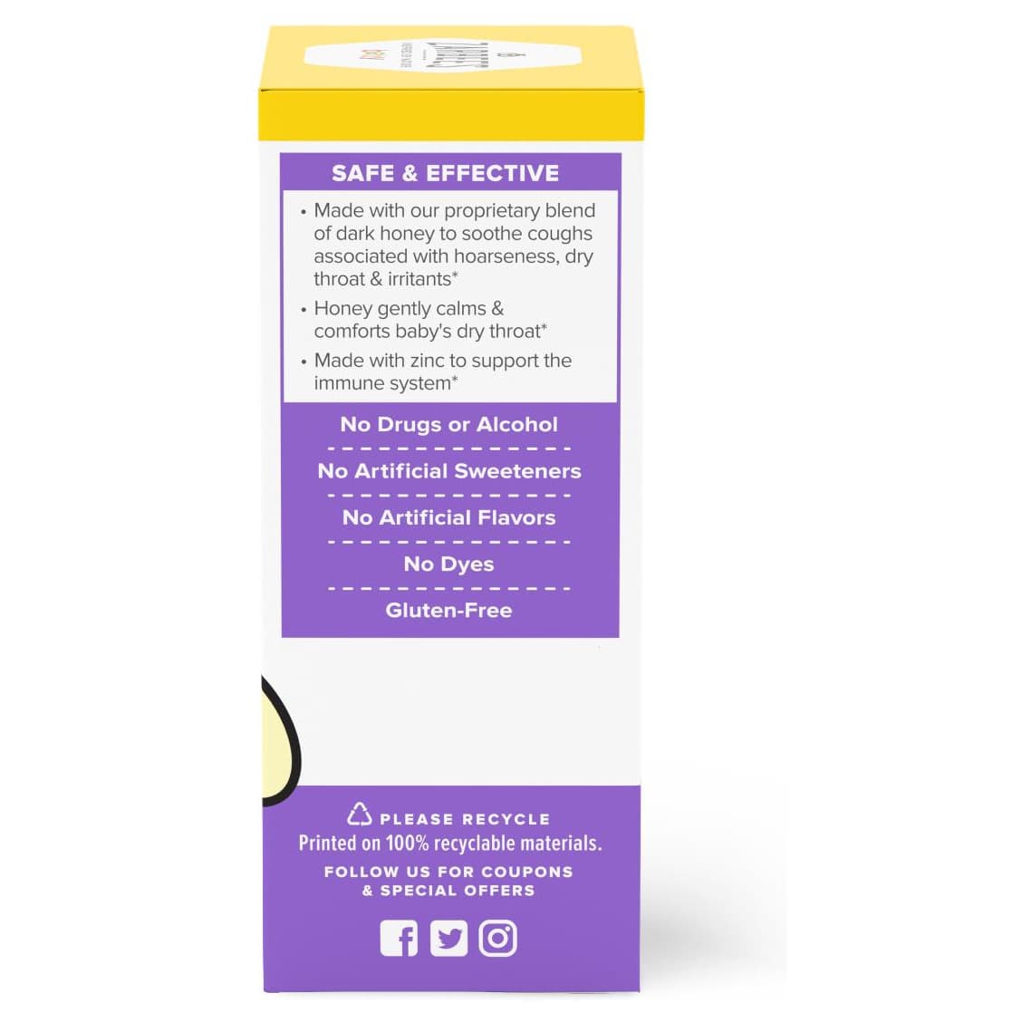 Zarbees Baby Cough Syrup + Immune with Dark Honey, 2 oz - Case of 12 - Image 2