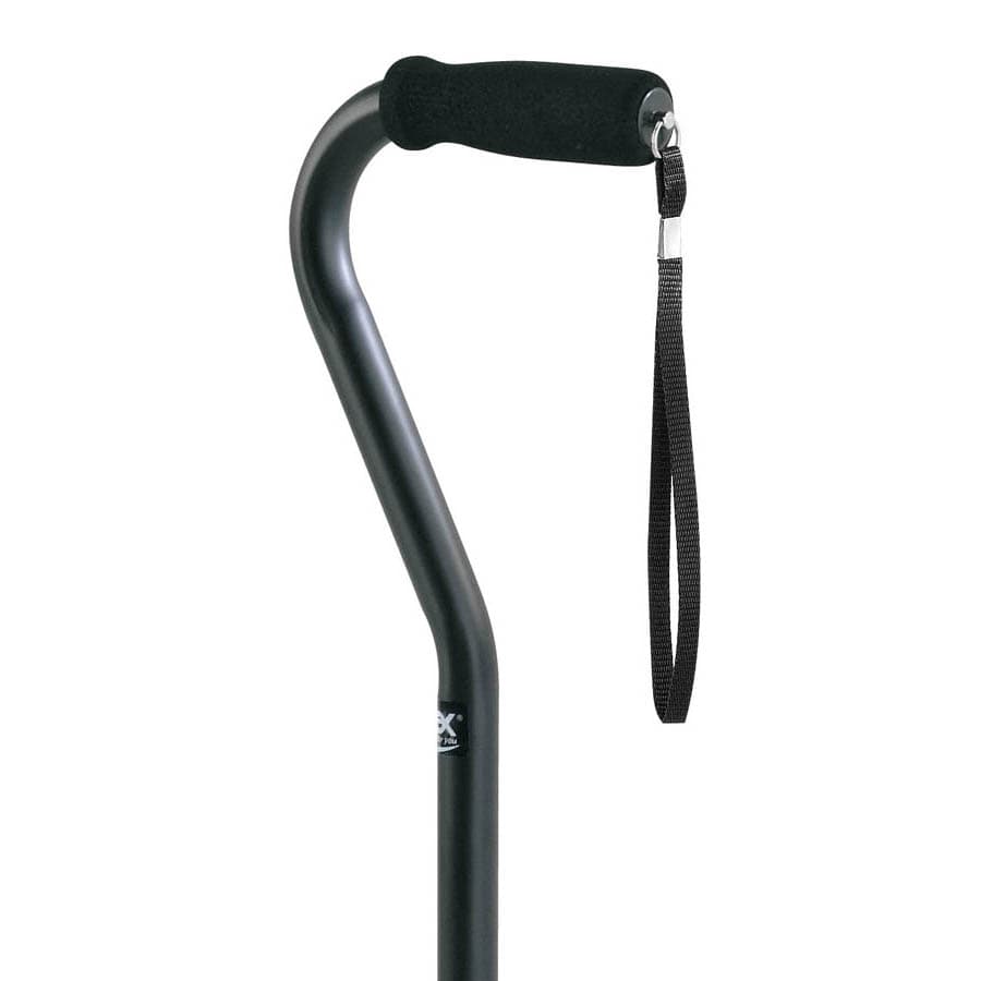 Carex Offset Walking Cane, Black, 250 lb Capacity - Image 2