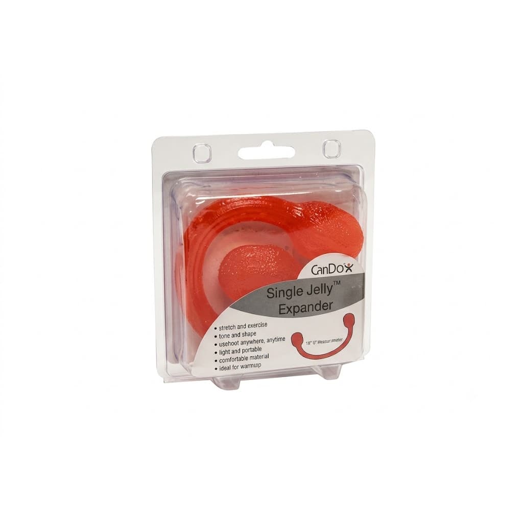 CanDo Jelly Expander Hand Exerciser, Single, Light, Red - Image 1