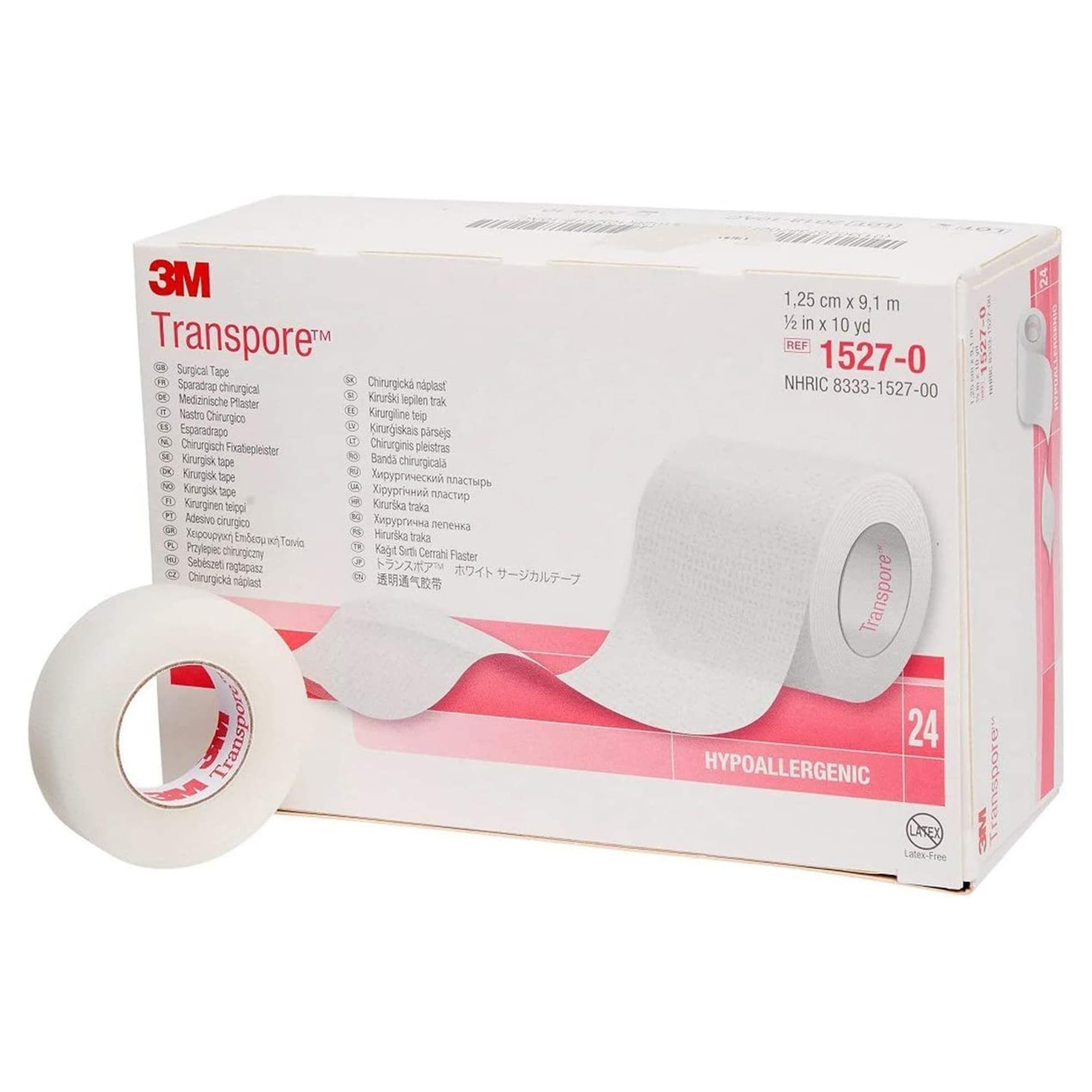 3M Transpore Waterproof Surgical Plastic Tape