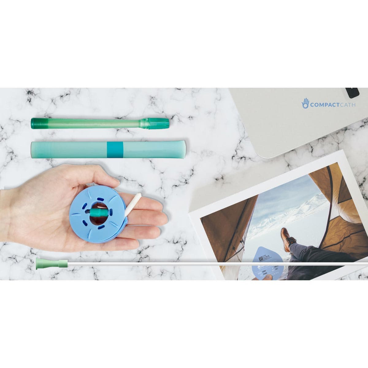 CompactCath Pre-lubricated Intermittent Urinary Catheter, Straight Tip - Image 5