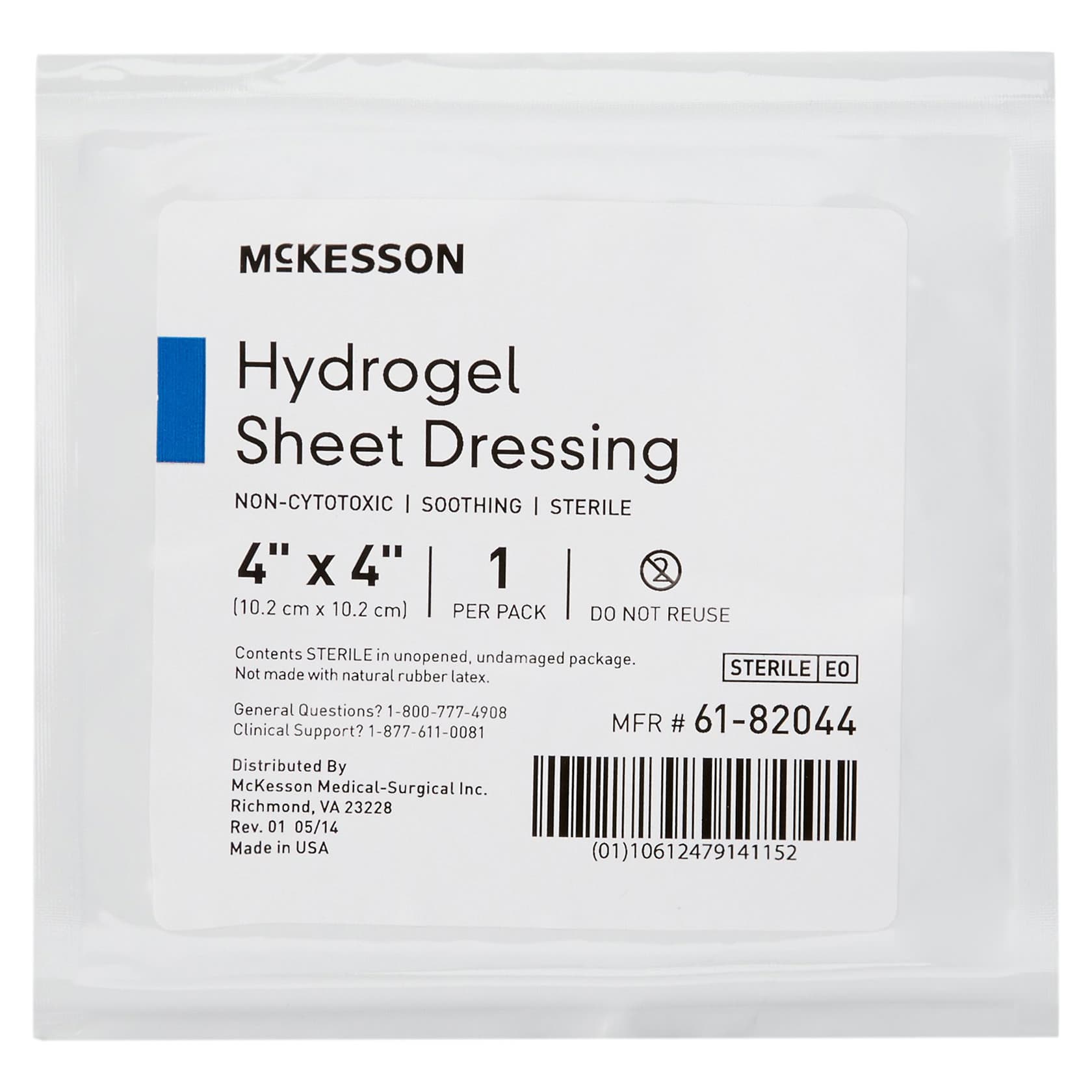 McKesson Hydrogel Dressing Square Sterile, 4 X 4 Inch - Each - Image 1