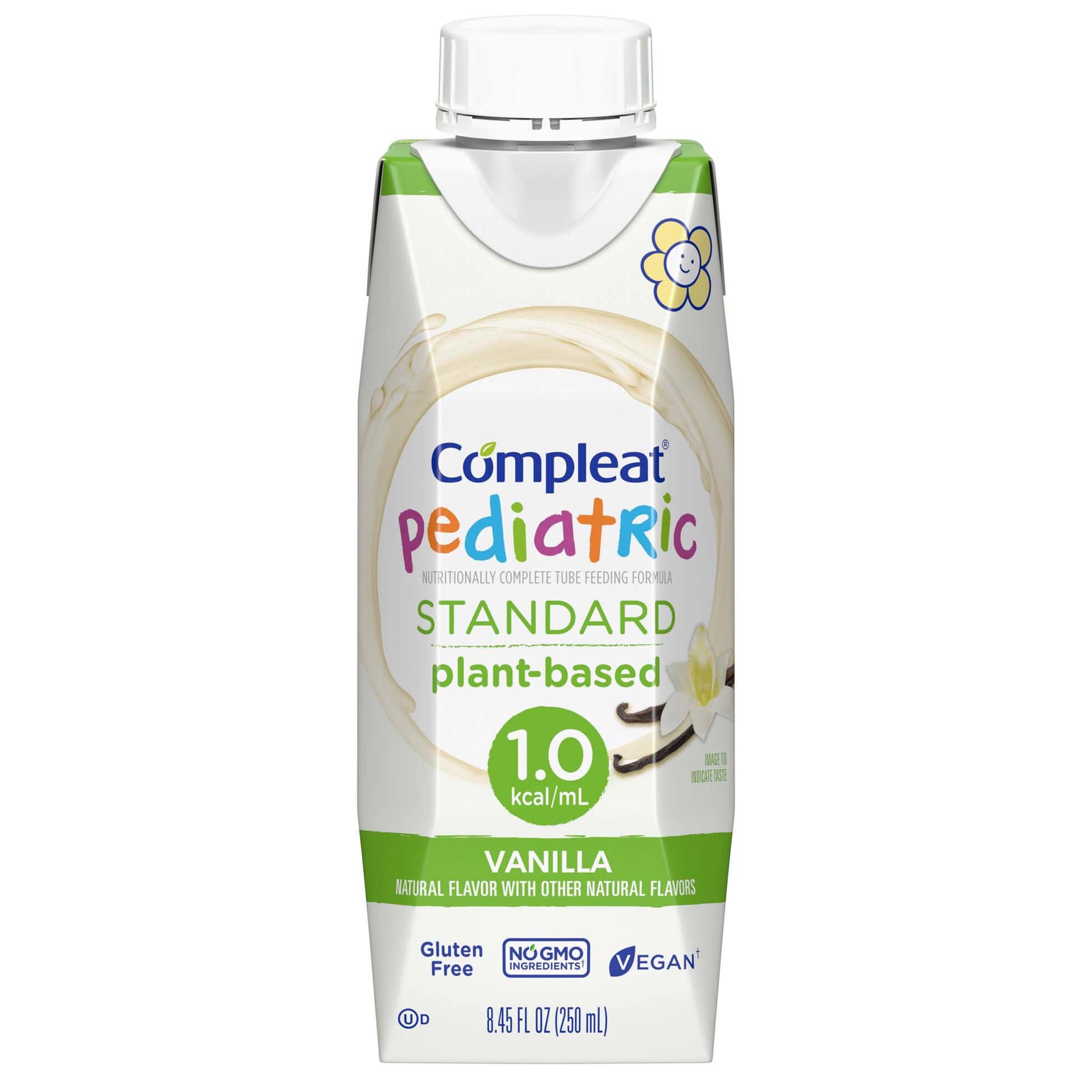 Compleat Pediatric Standard 1.0 Plant-Based Tube Feeding Formula, Vanilla - Case of 24 - Image 1
